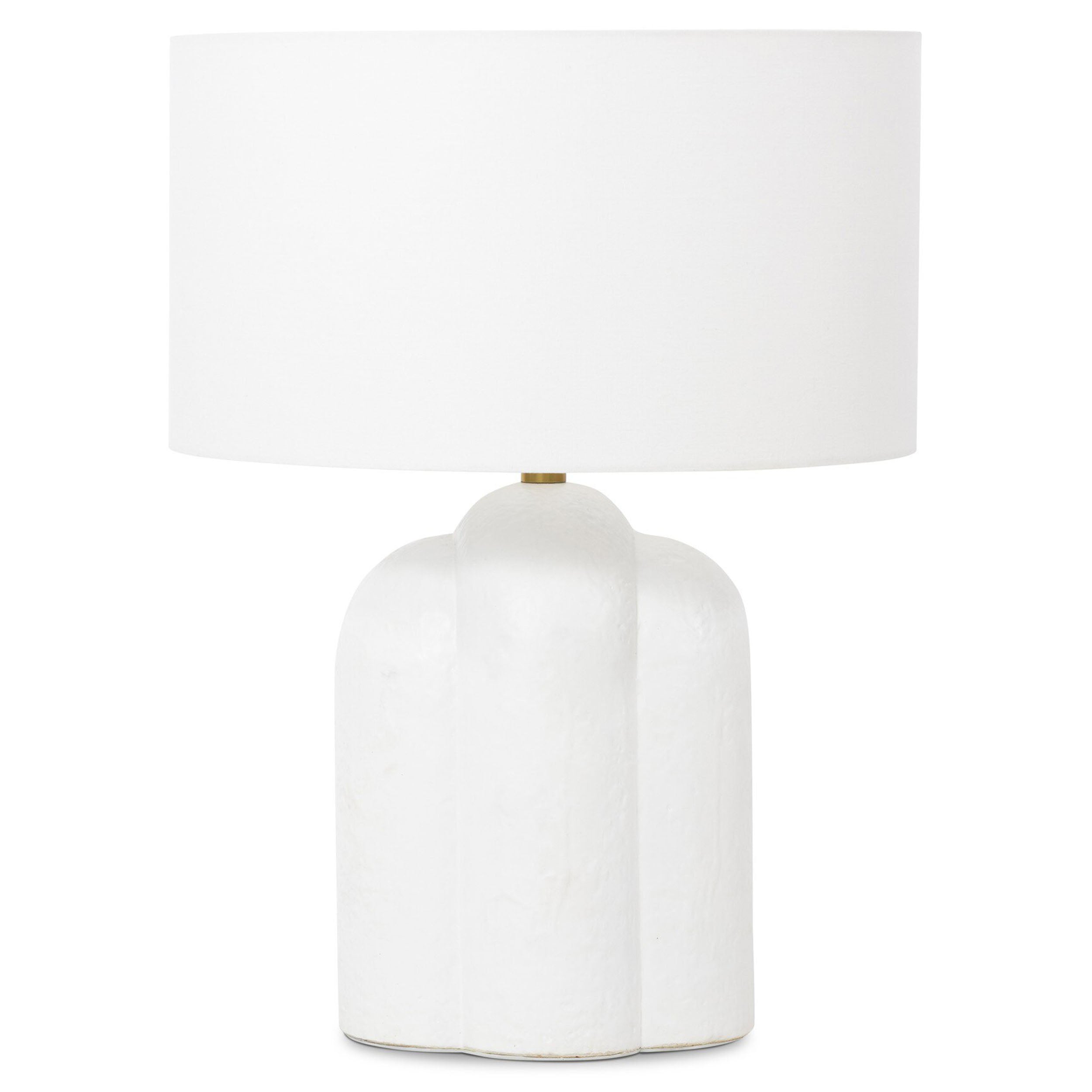 Koa Table Lamp, Adobe Textured Concrete