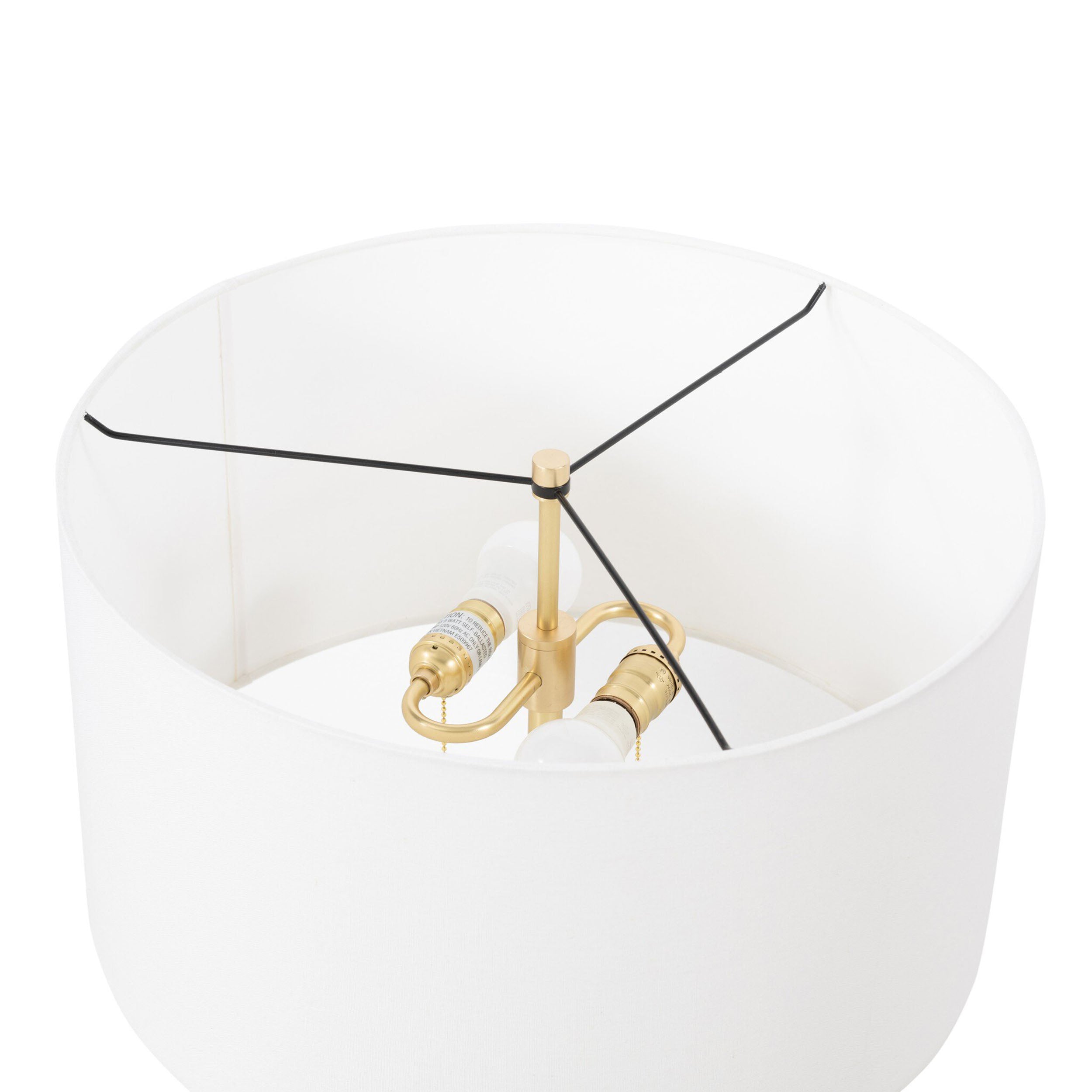 Koa Table Lamp, Adobe Textured Concrete