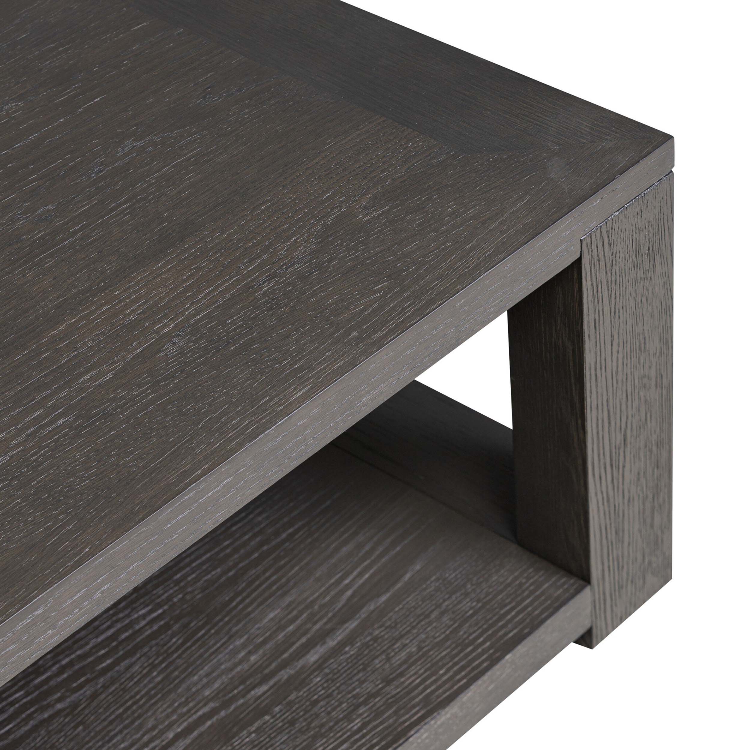 Thomas Coffee Table, Dark Anthracite Oak Veneer