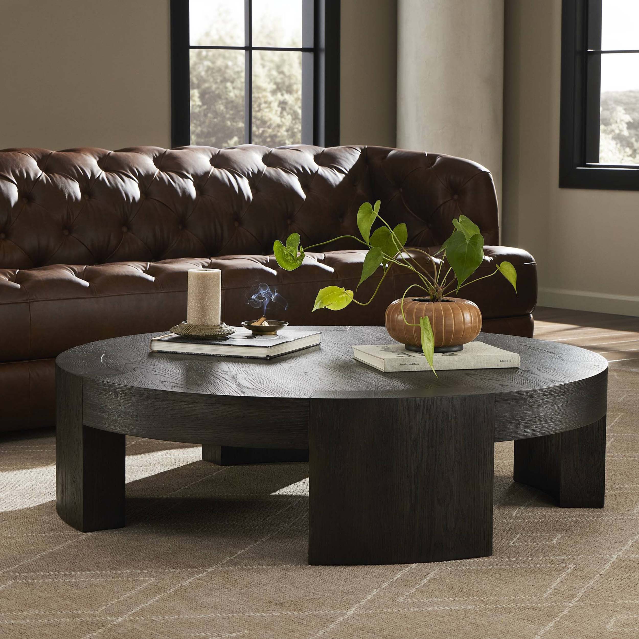 Sheffield Coffee Table, Charcoal Oak Veneer