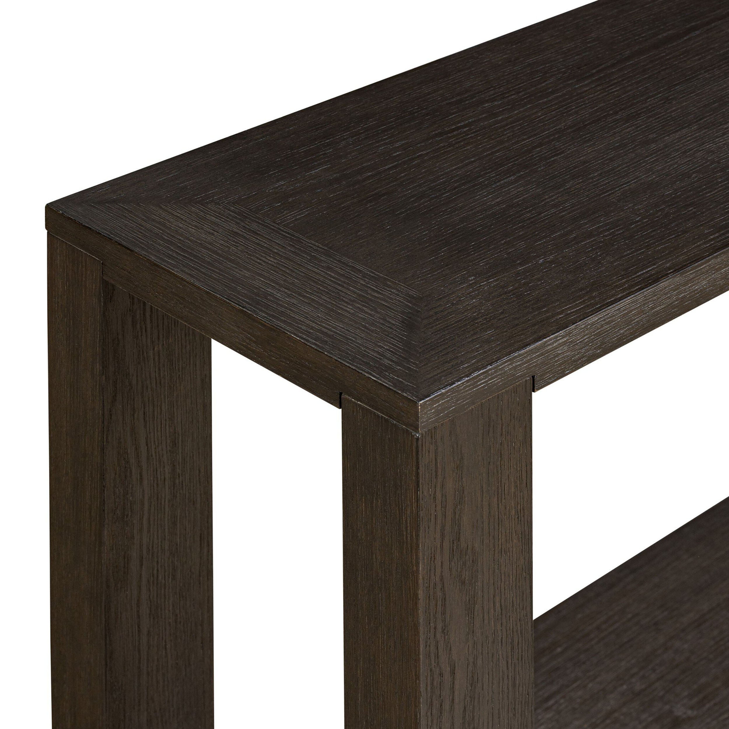 Thomas Console Table, Dark Anthracite Oak Veneer
