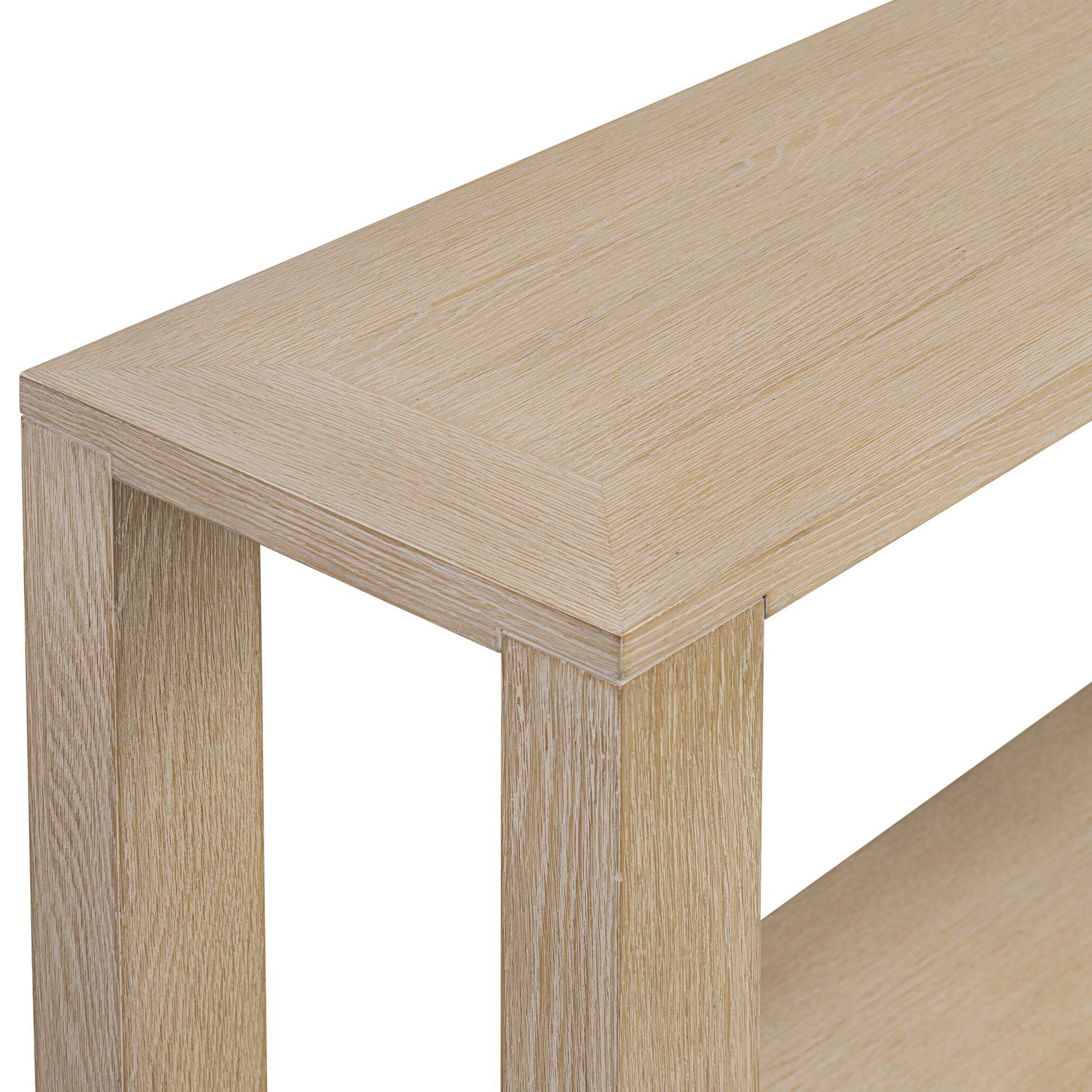 Thomas Console Table, Bleached Oak Veneer