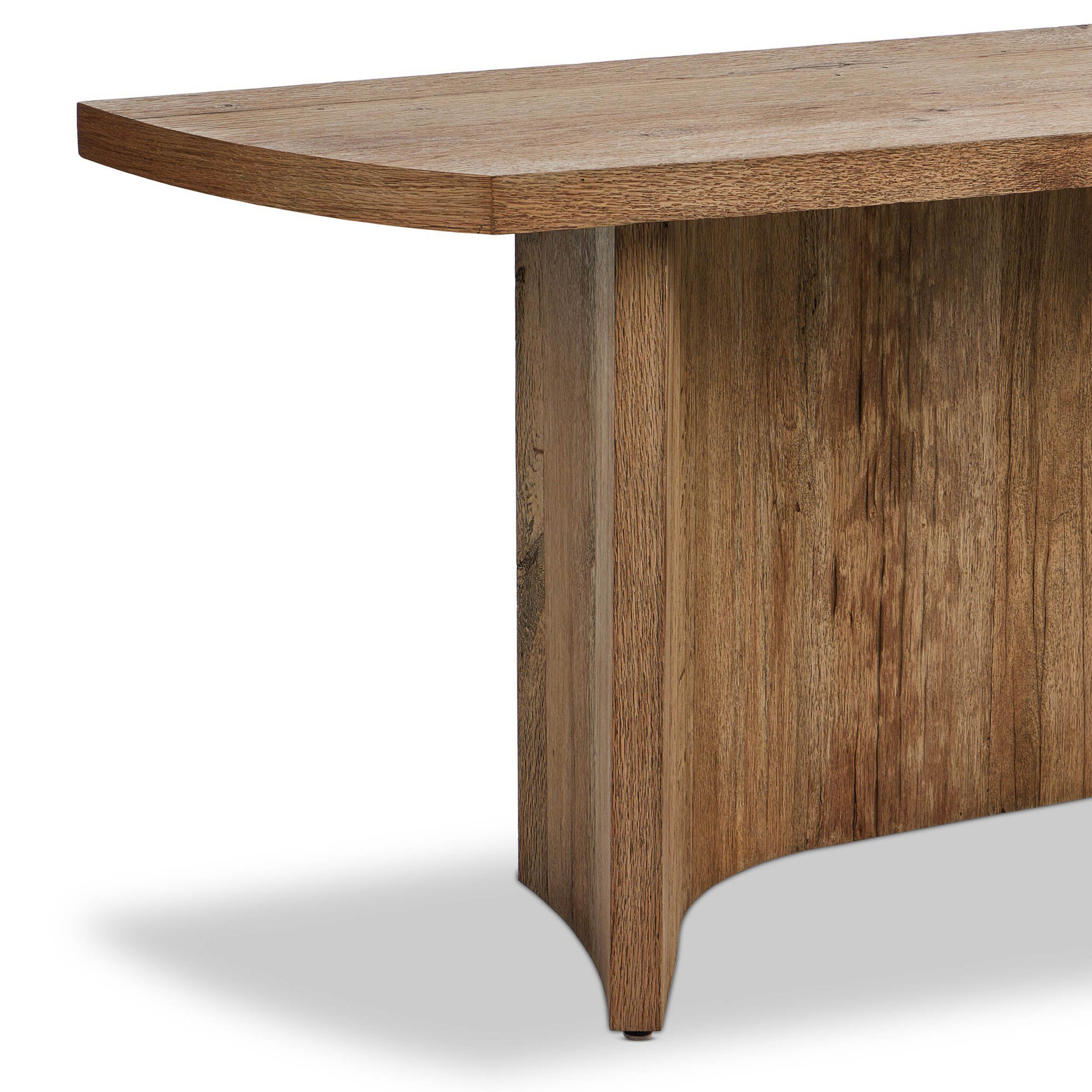 Brinton Console Table, Rustic Oak Veneer