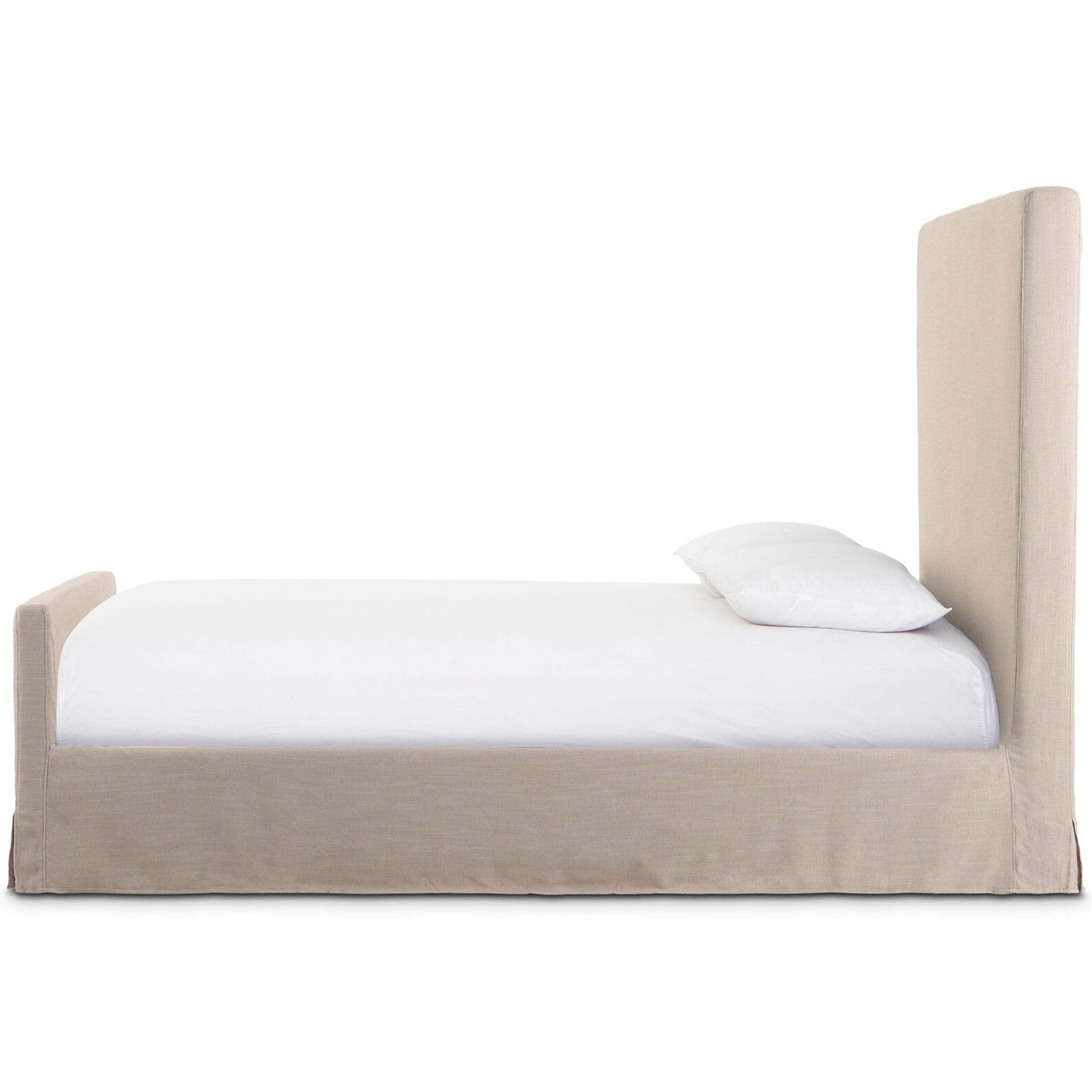 Daphne Slipcover Bed, Savoy Parchment