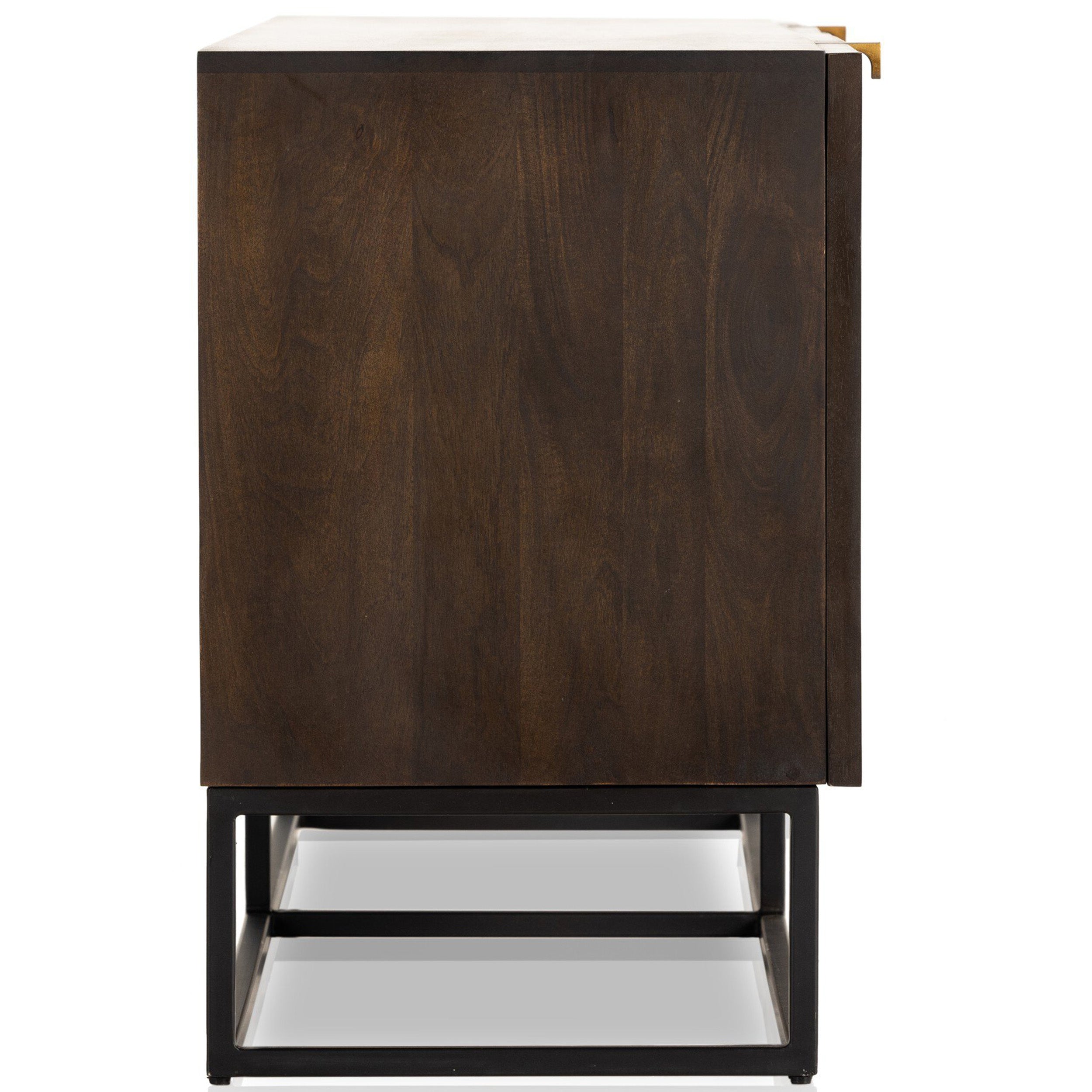 Kelby Closed Media Console, Vintage Brown