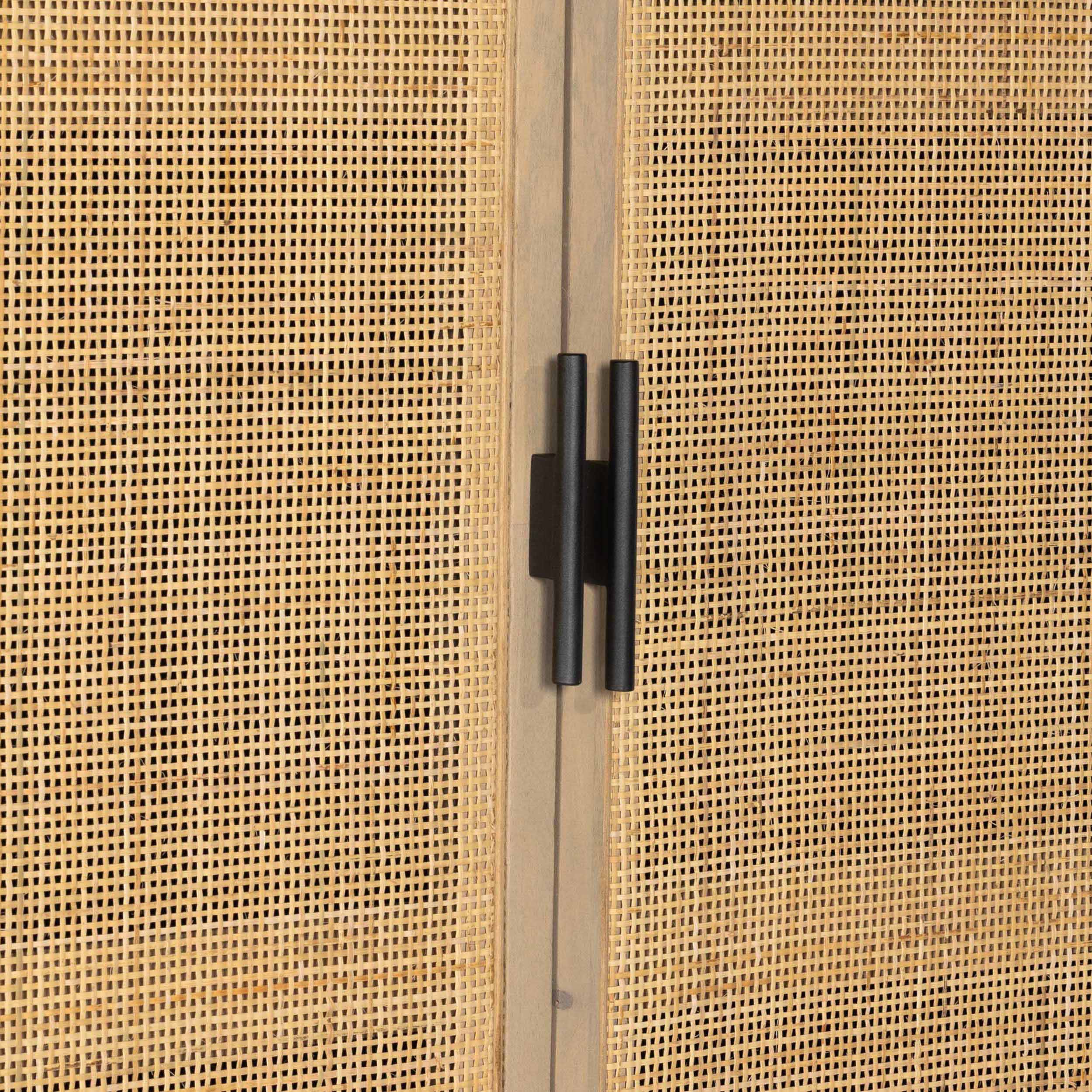 Caprice Tall Cabinet, Black Wash Mango