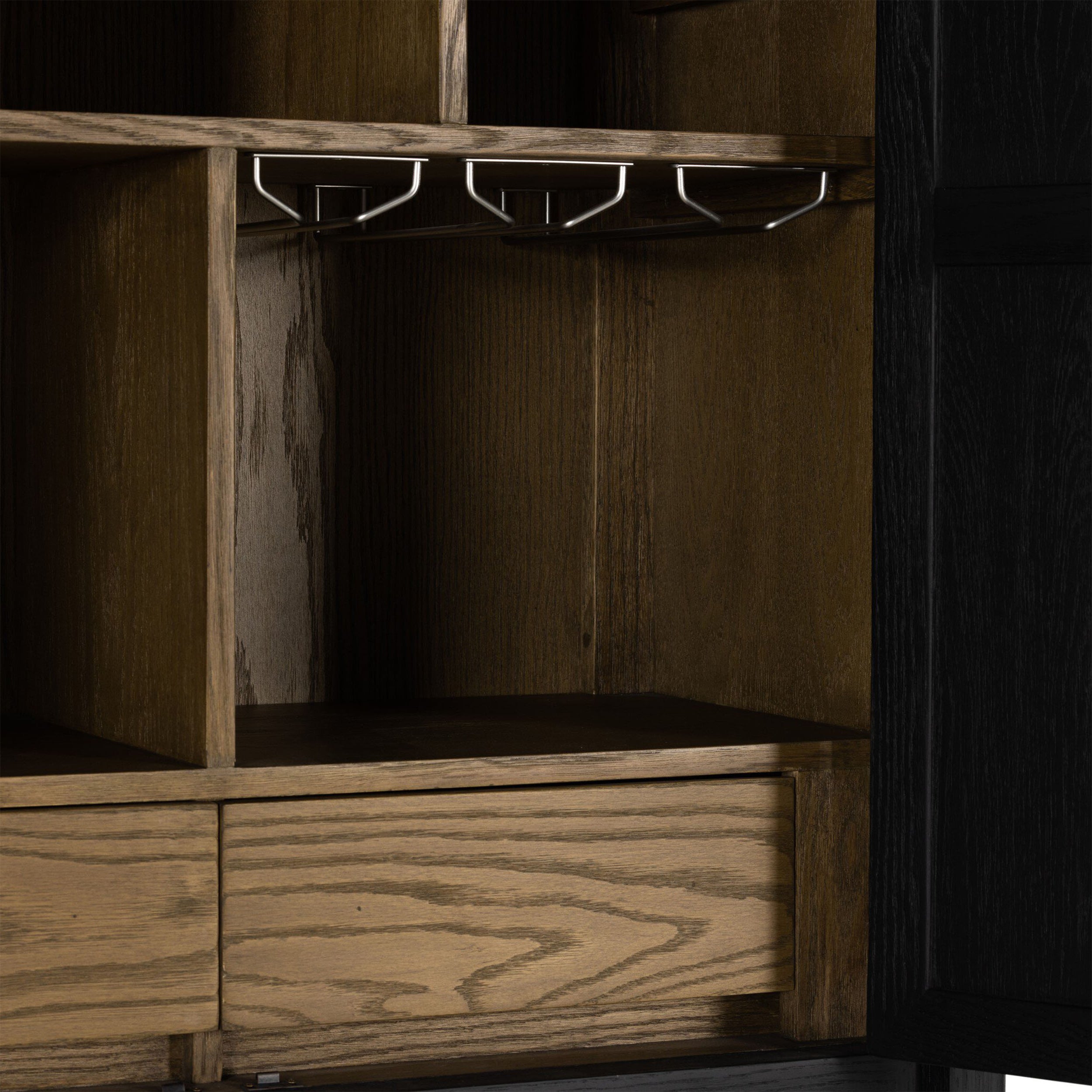 Tolle Bar Cabinet, Drifted Matte Black