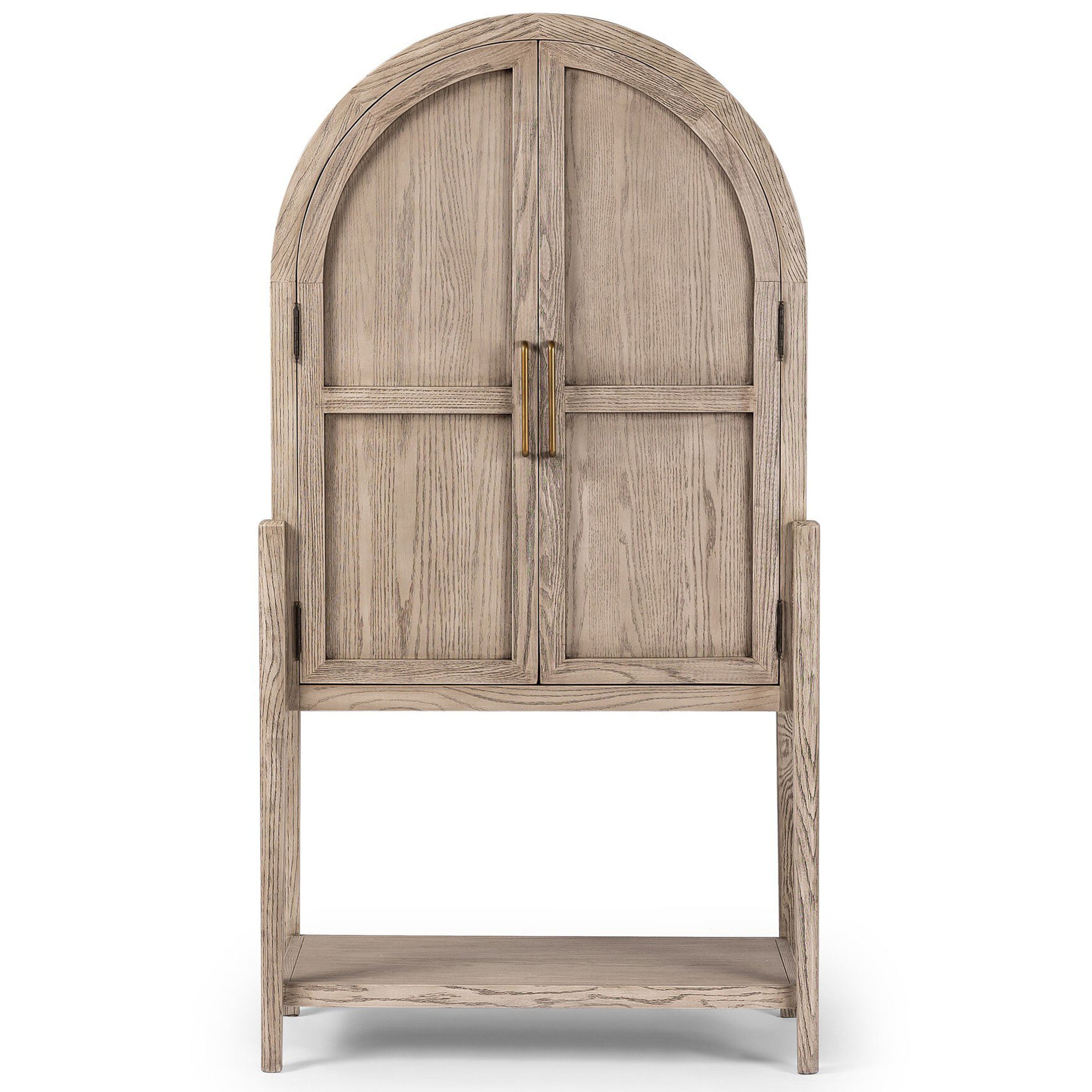 Tolle Bar Cabinet, Rustic White Solid