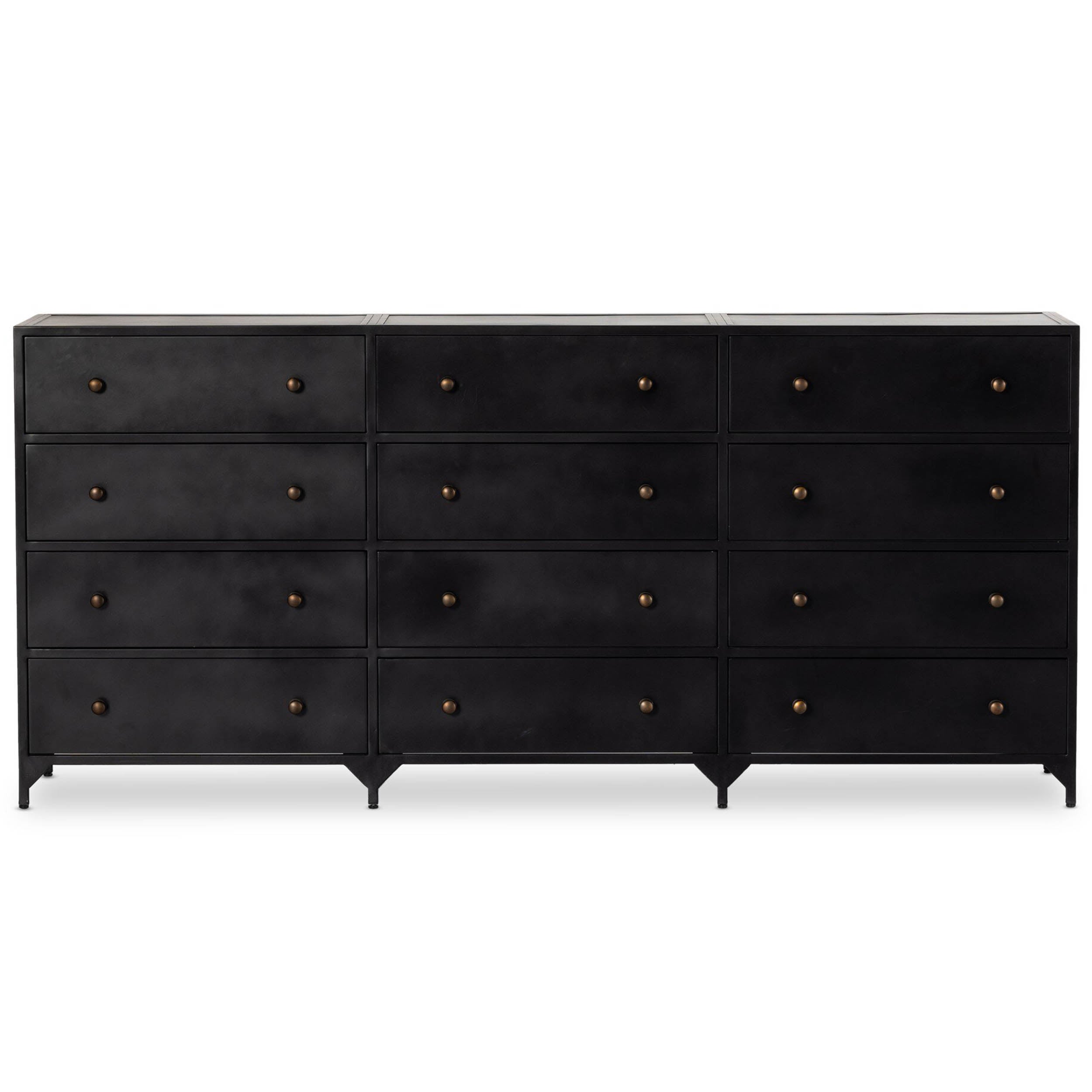 Belmont 12 Drawer Dresser, Black