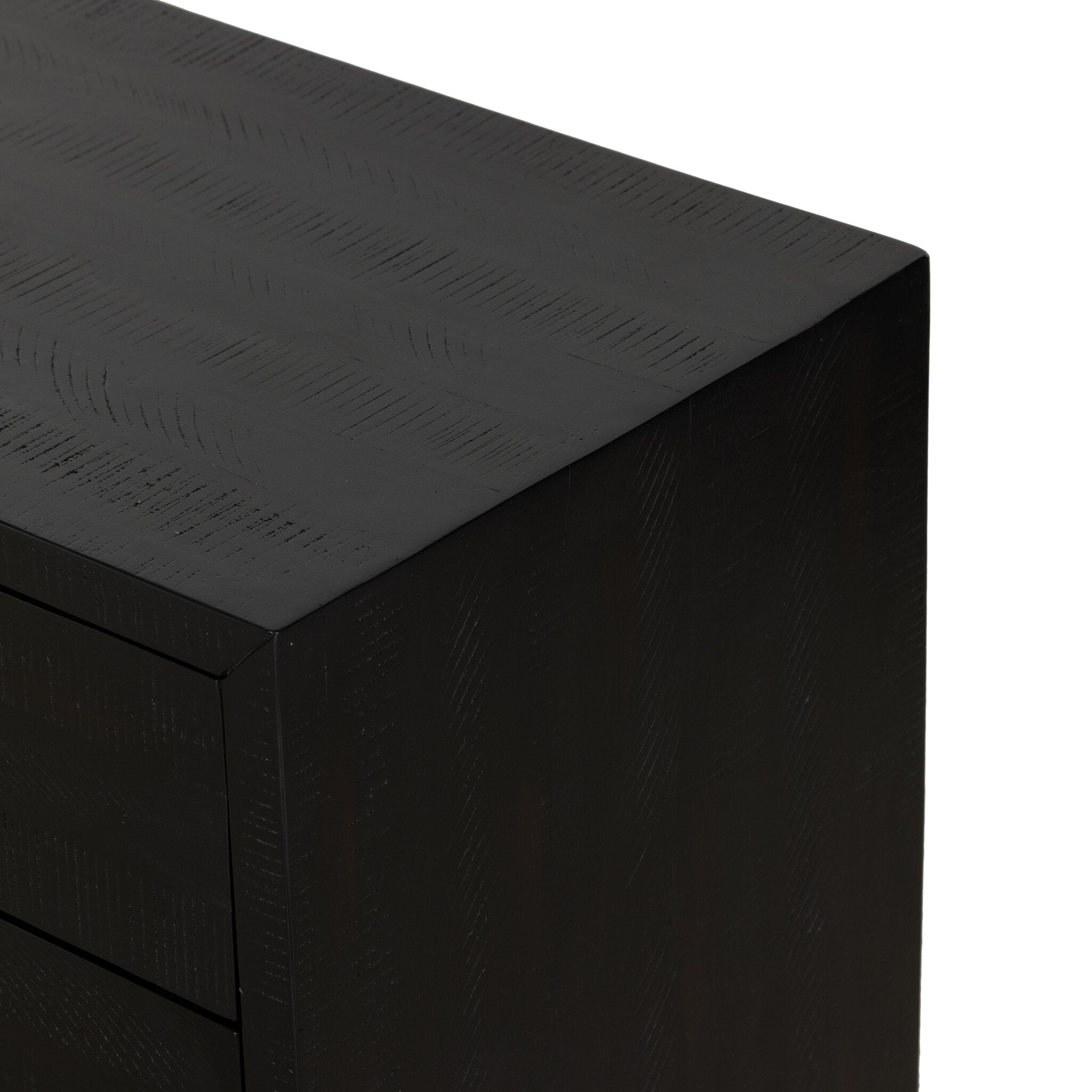 Suki Large Nightstand, Burnished Black