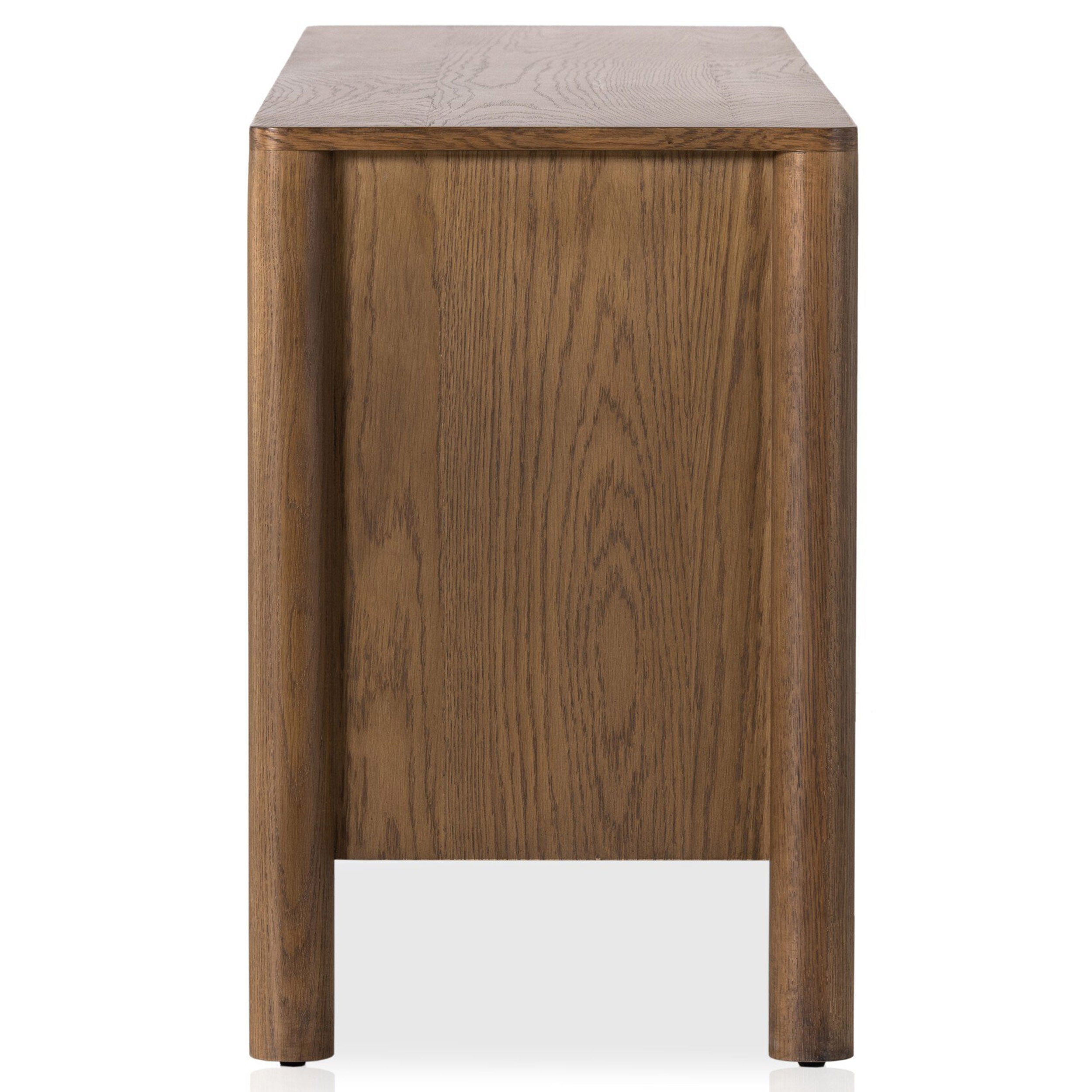 Pollard Media Console, Tan Oak Veneer