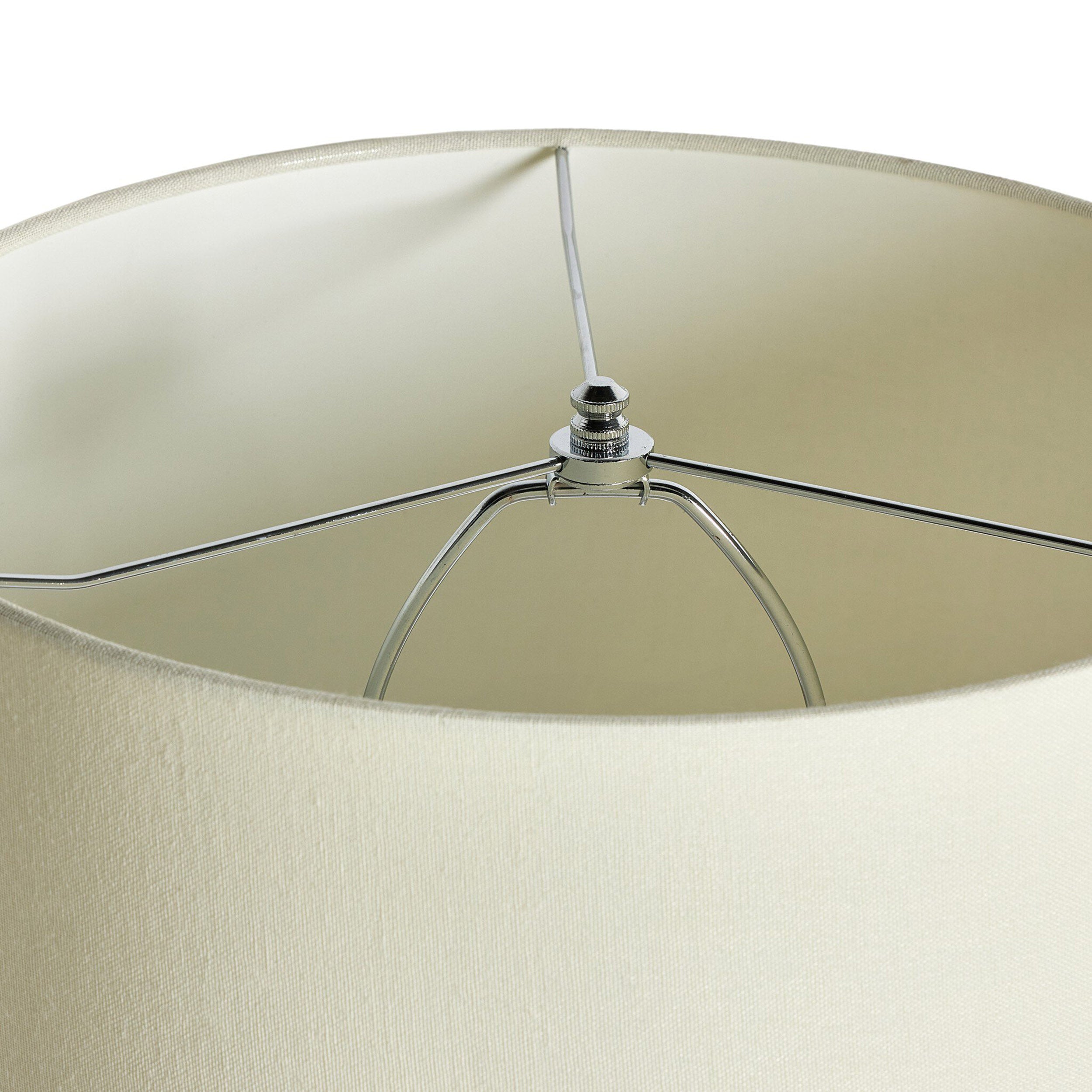 Ozer Table Lamp, Reactive White Glaze