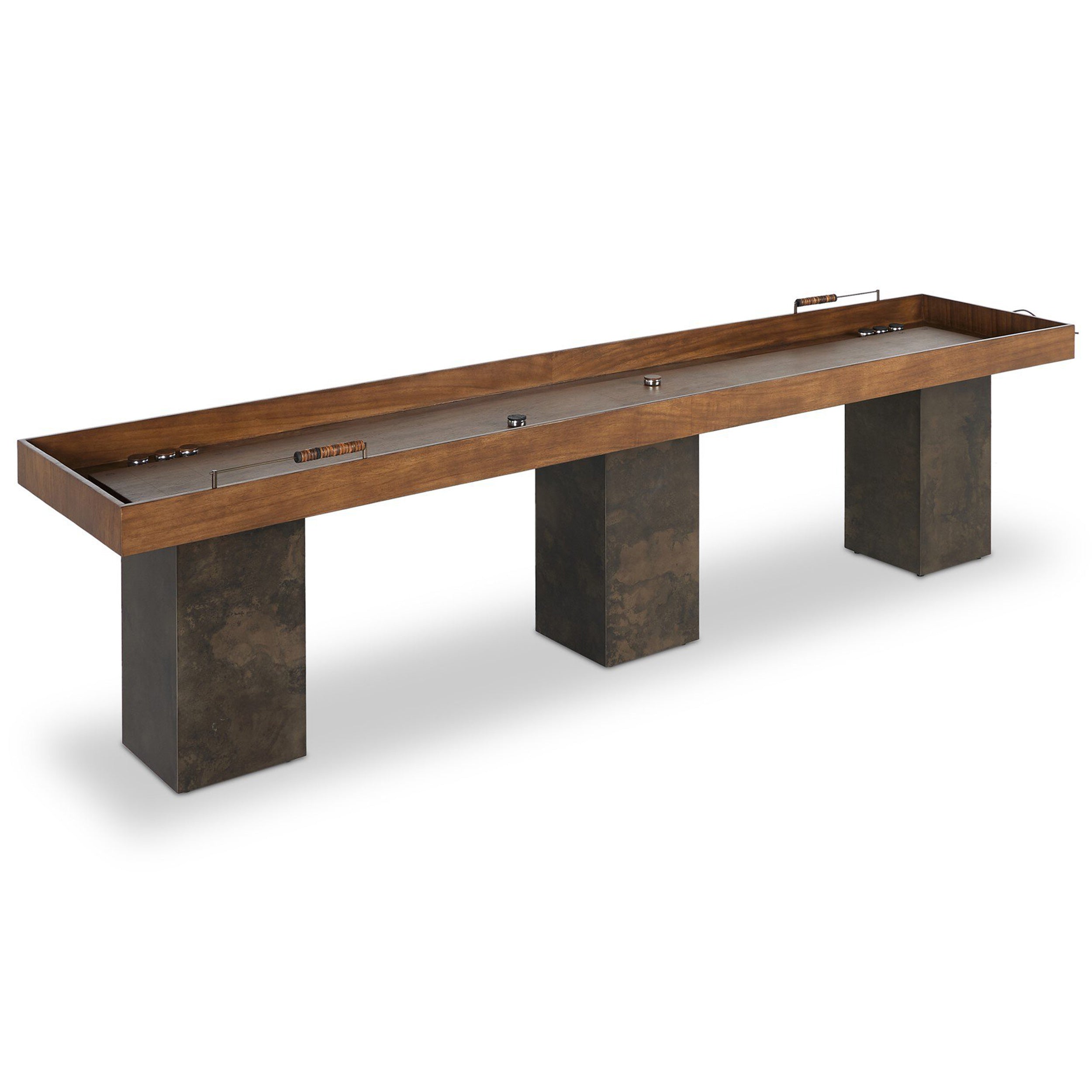 Shuffleboard Table, Natural Brown Guanacaste