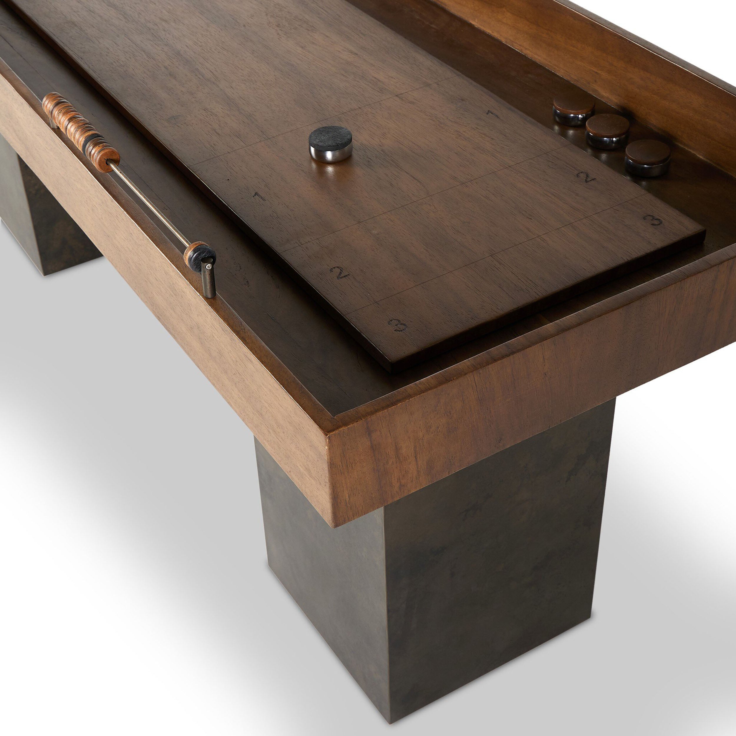Shuffleboard Table, Natural Brown Guanacaste