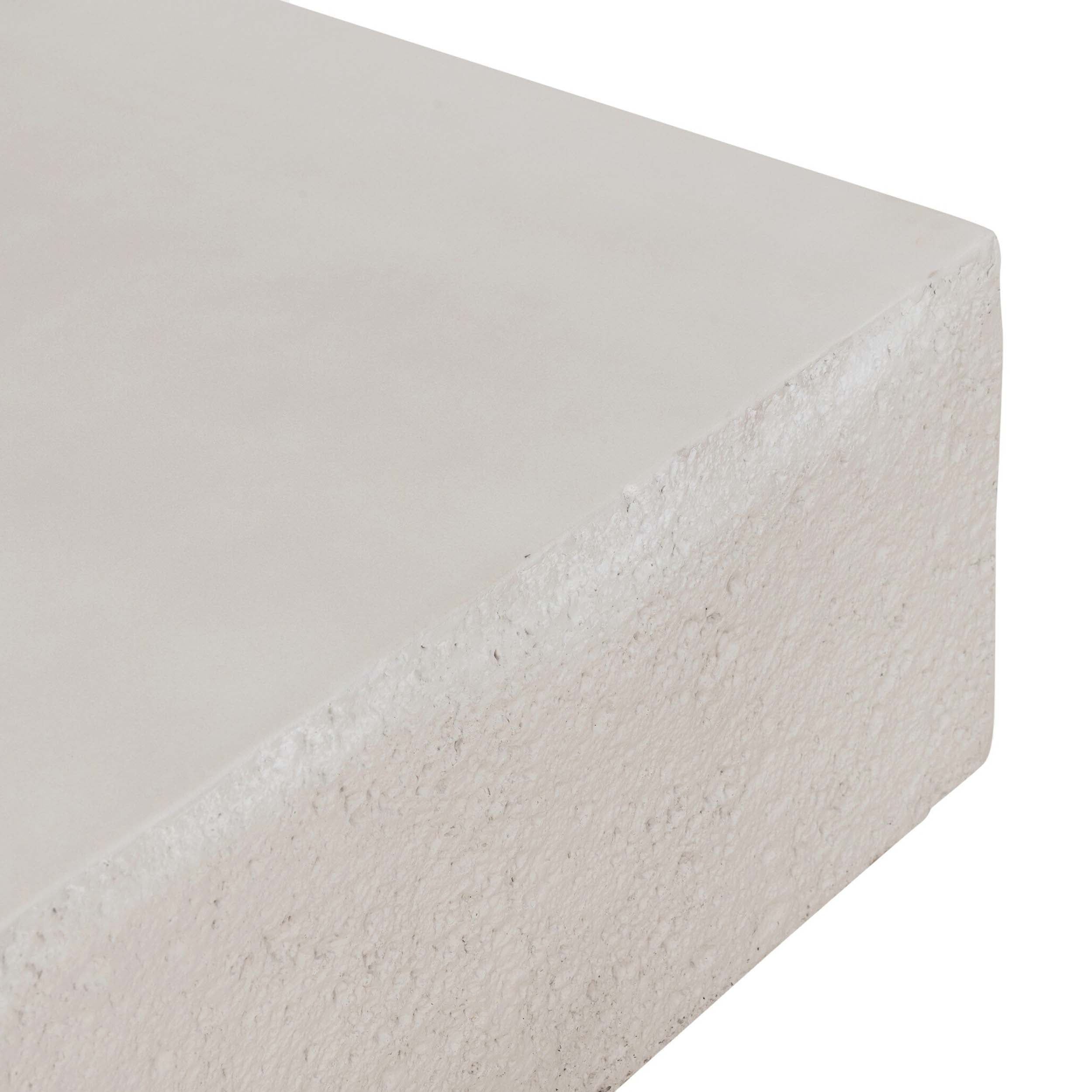 Otero Rectangular Outdoor Coffee Table, Matte Stone