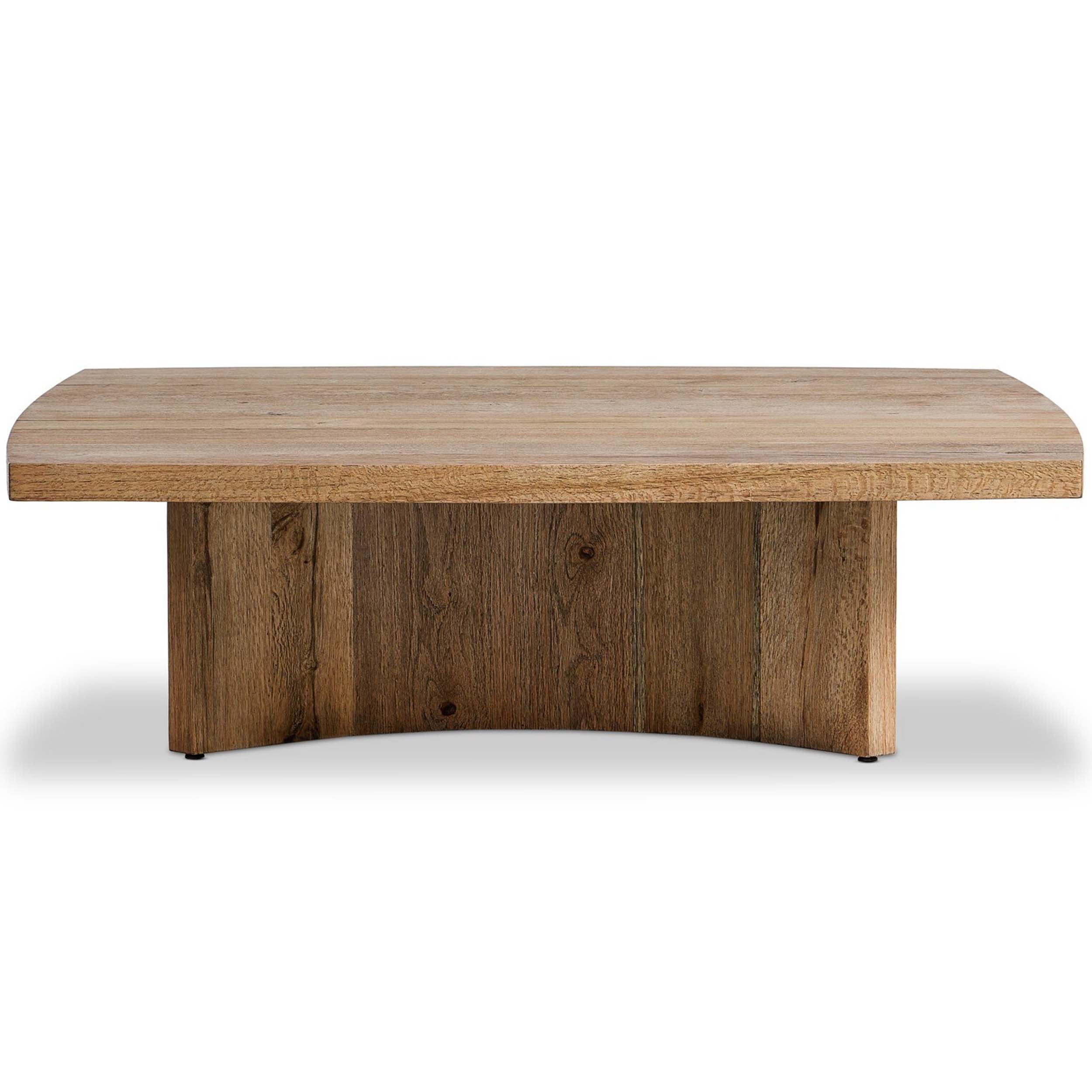 Brinton Square Coffee Table, Rustic Oak Veneer