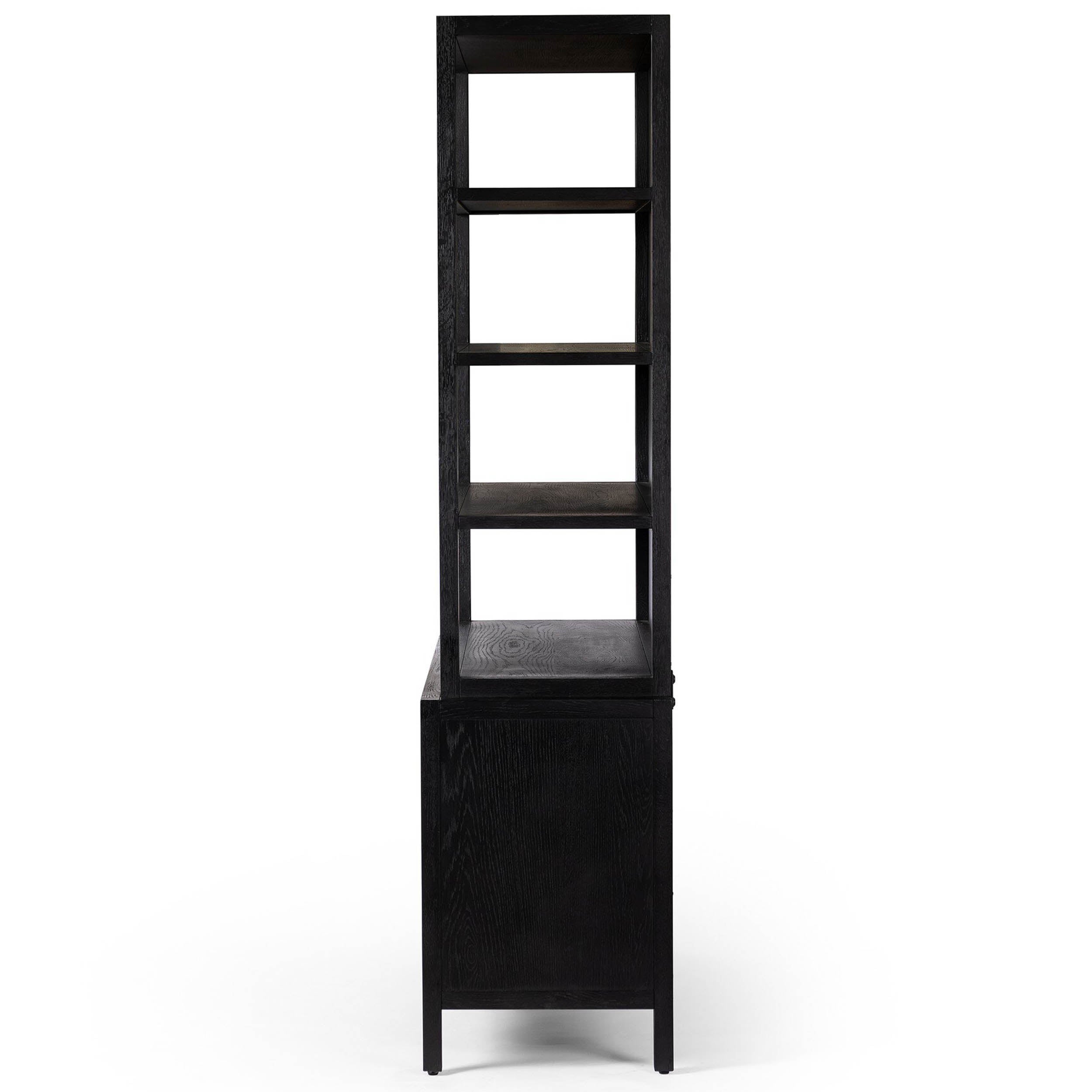 Hopkins Bookcase, Brushed Ebony Oak