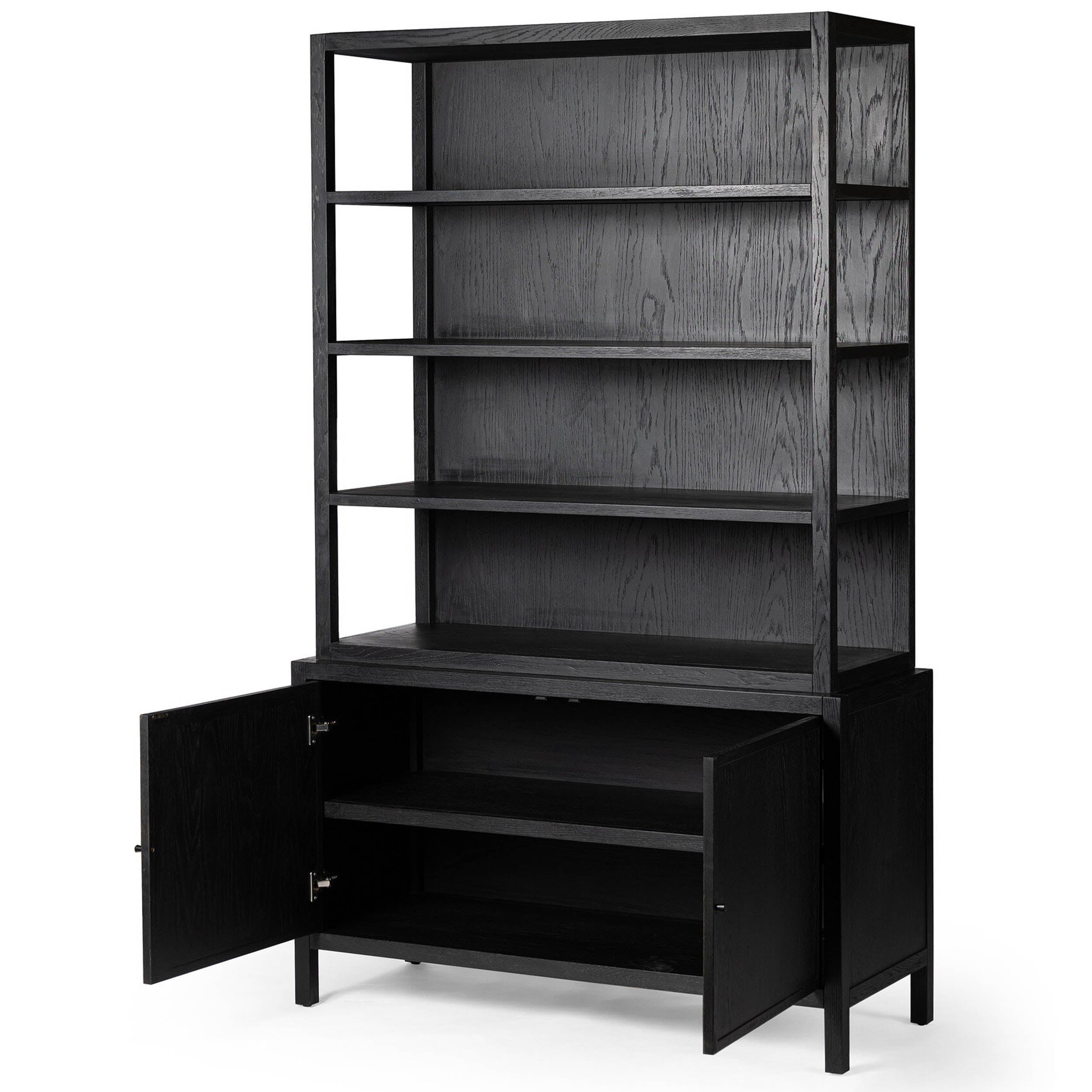 Hopkins Bookcase, Brushed Ebony Oak