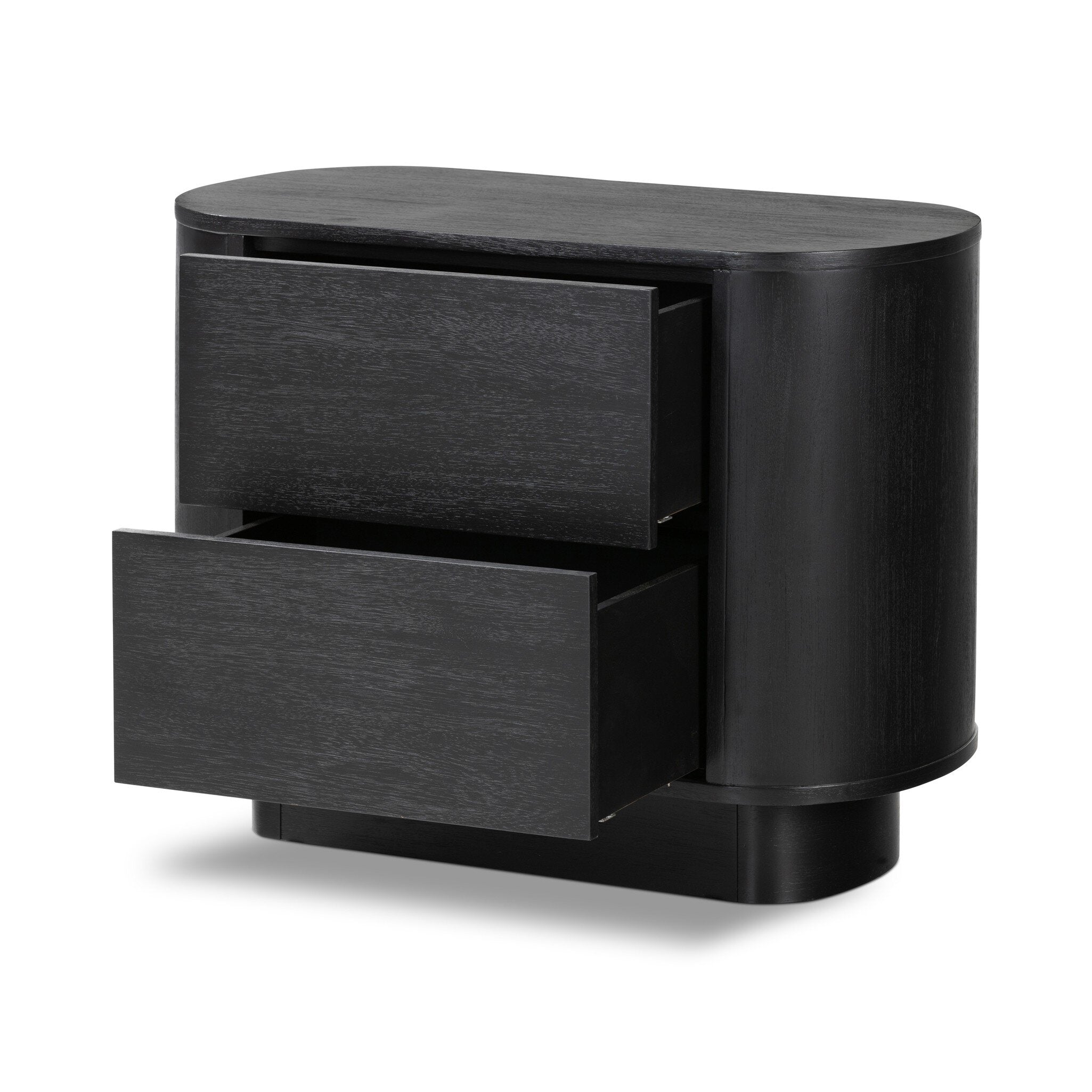 Paden Nightstand, Aged Black Acacia