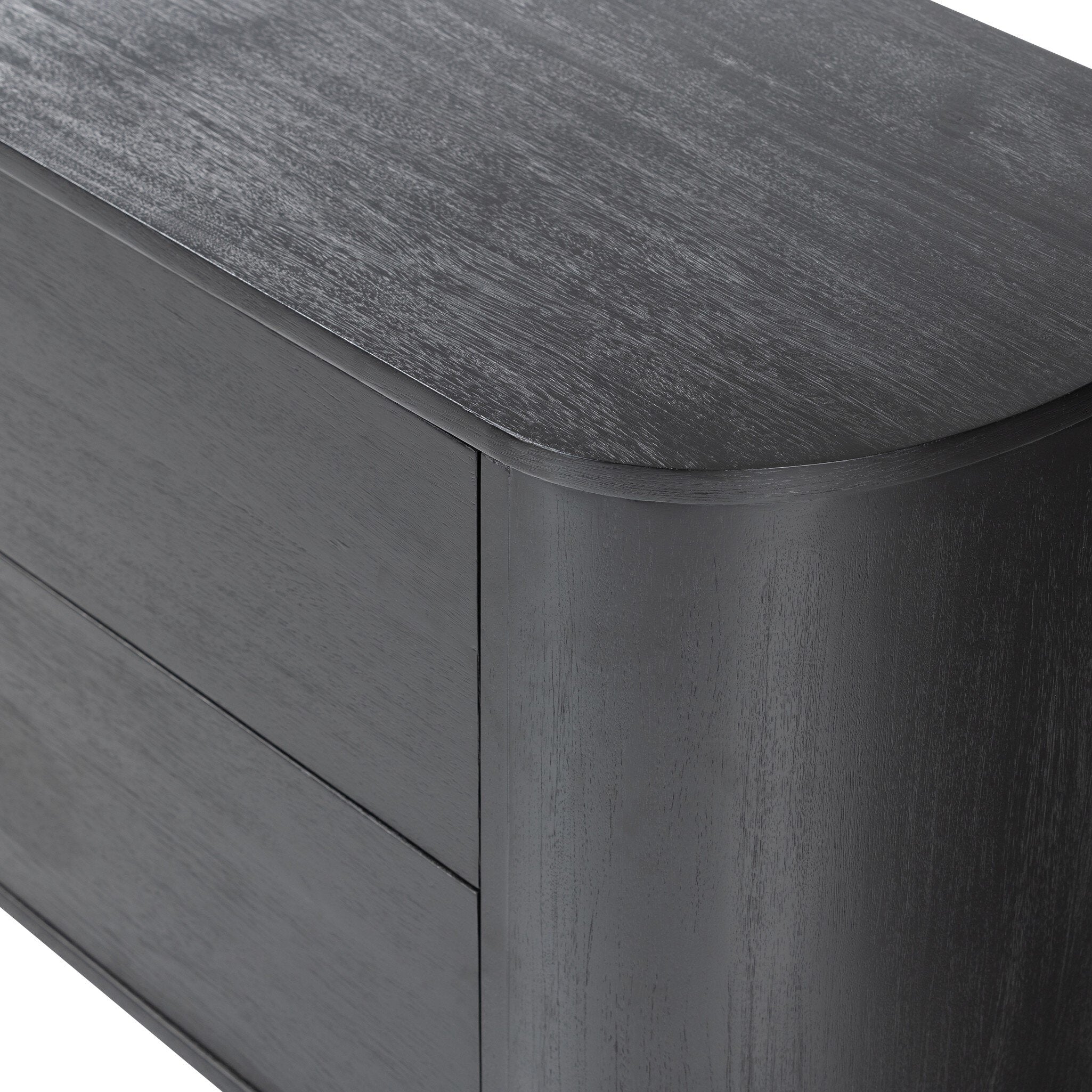 Paden Nightstand, Aged Black Acacia