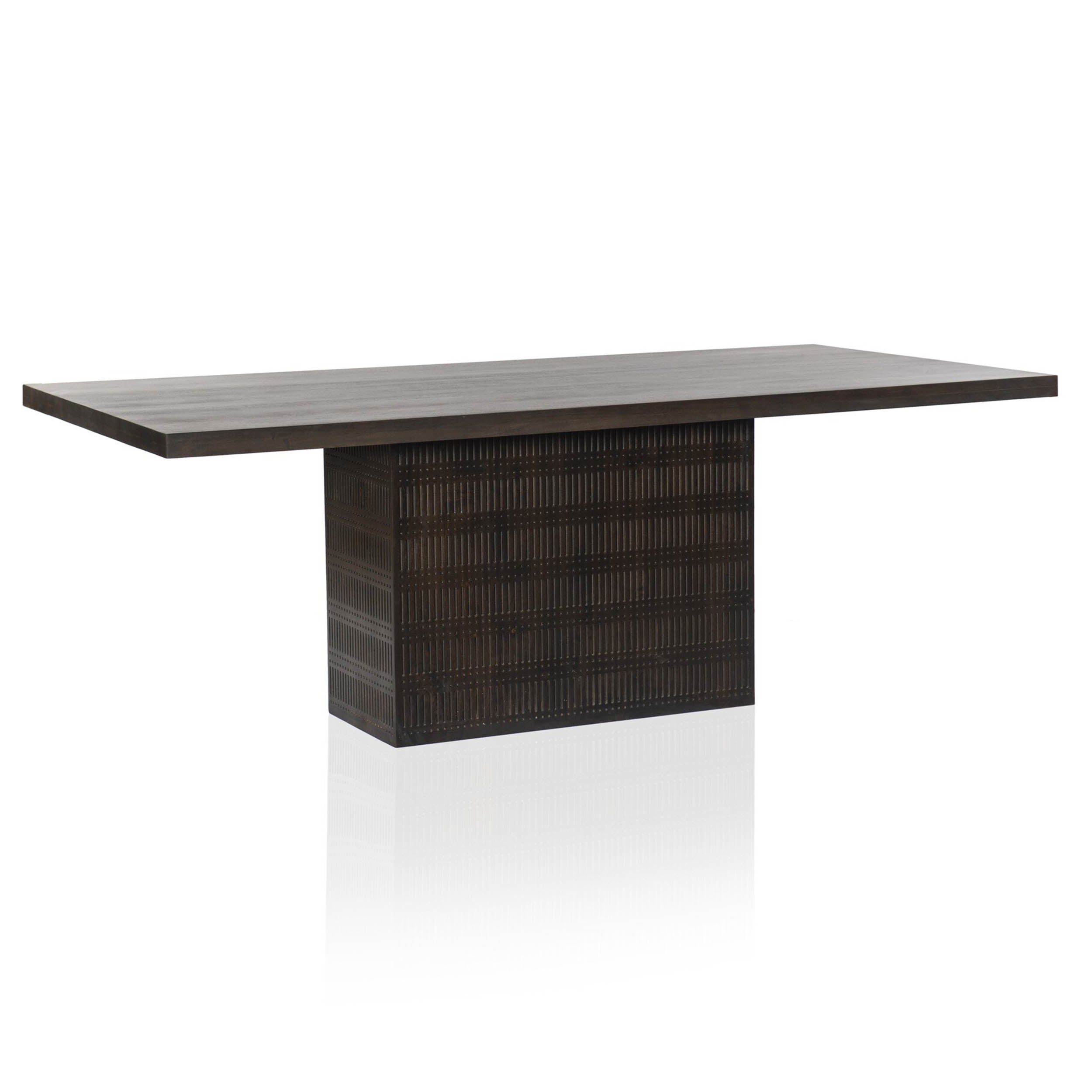 Kelby Dining Table, Vintage Brown
