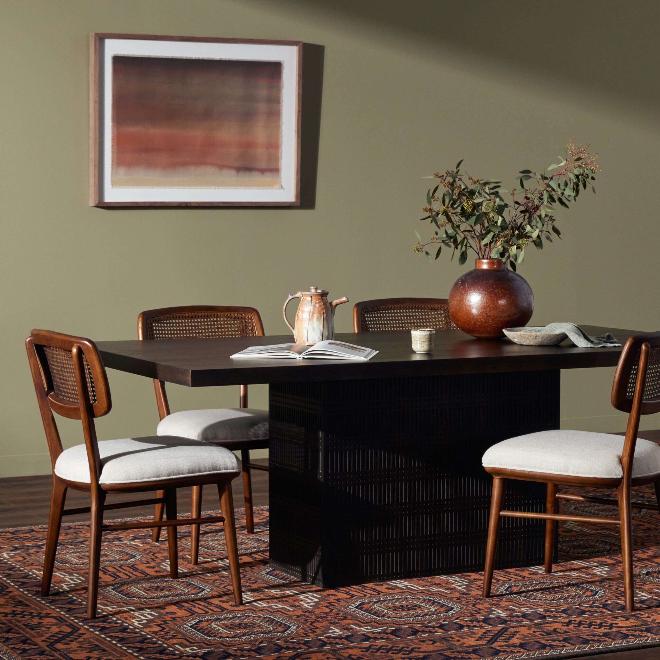 Kelby Dining Table, Vintage Brown