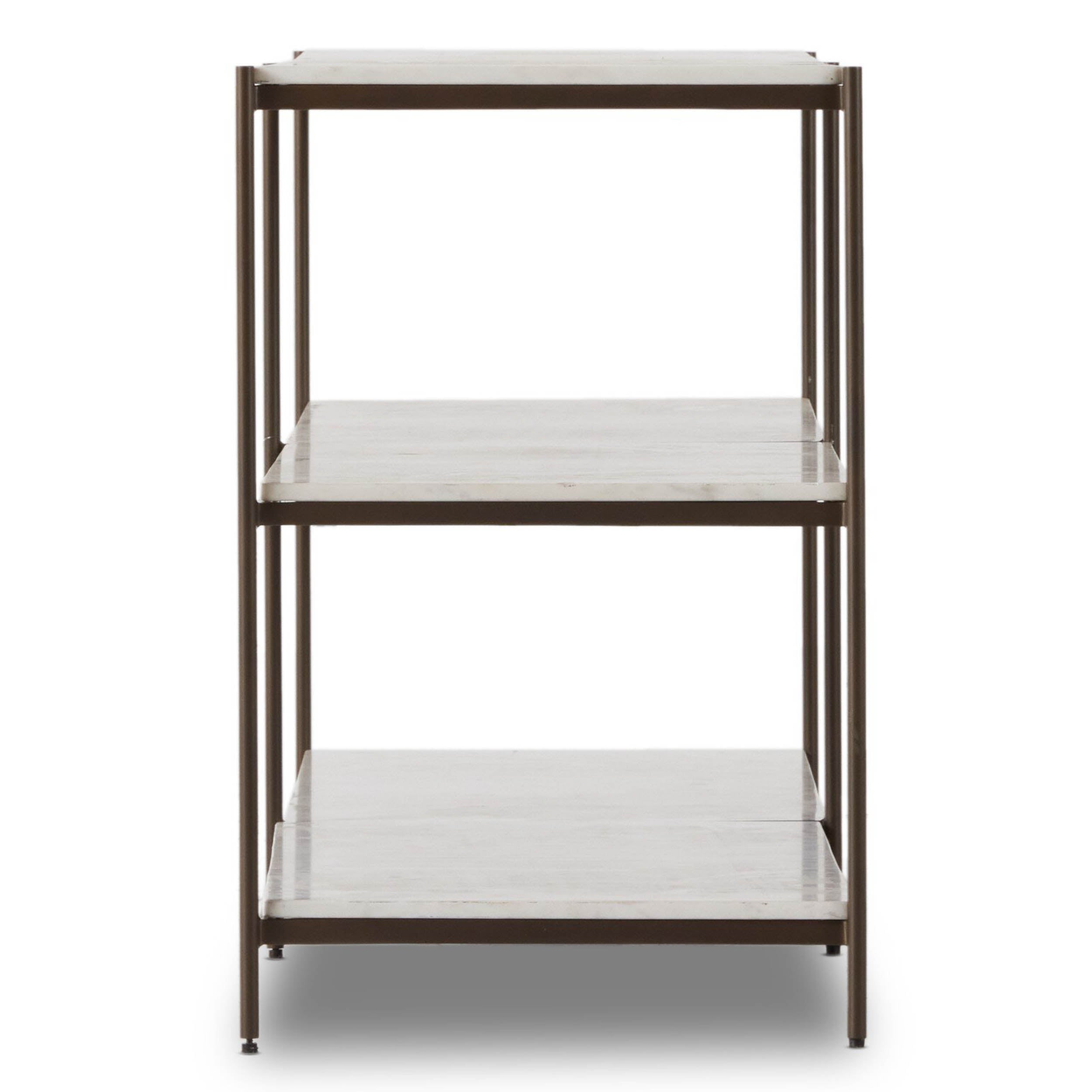 Felix Large Console Table, Antique Brass