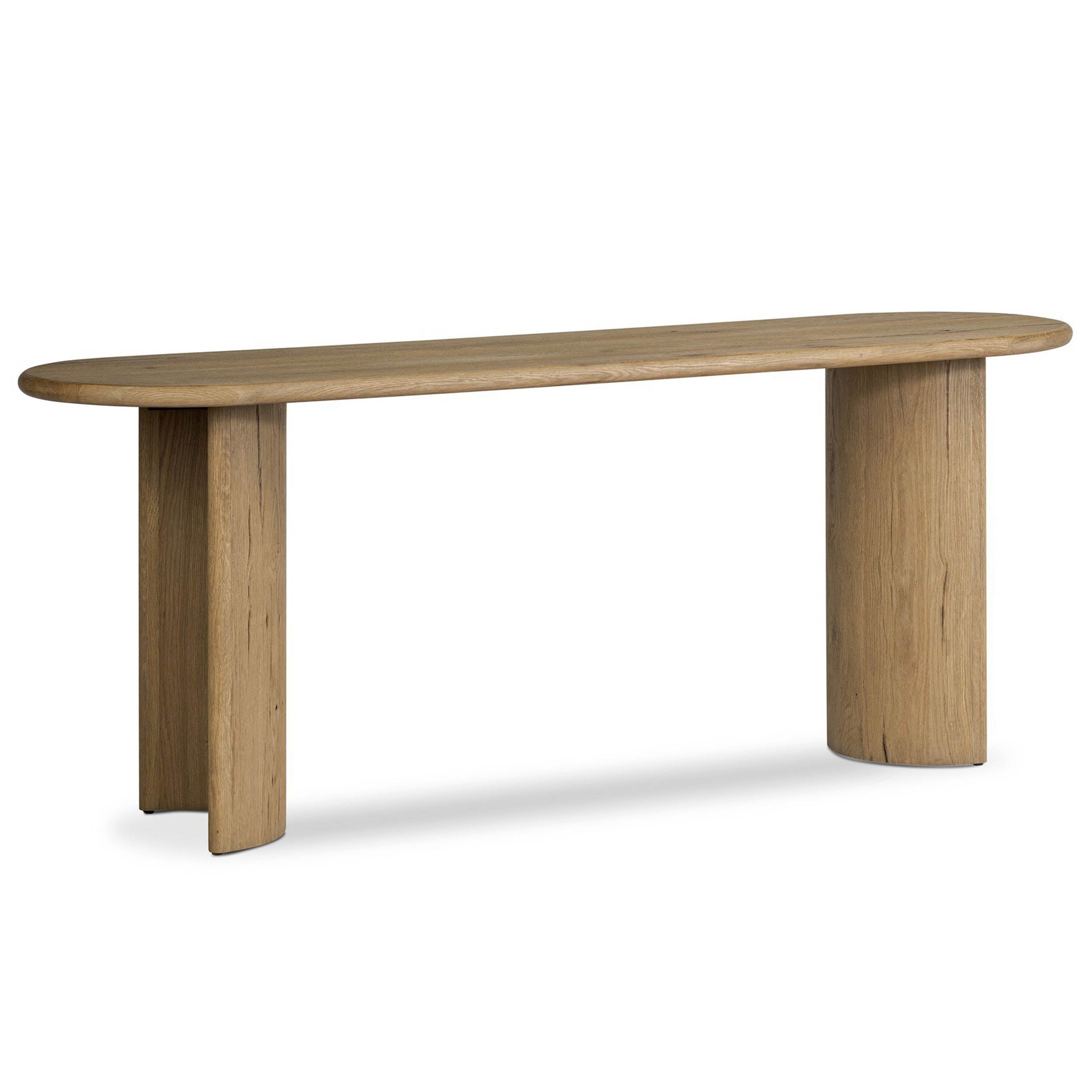 Paden Large Console Table, Worn Oak