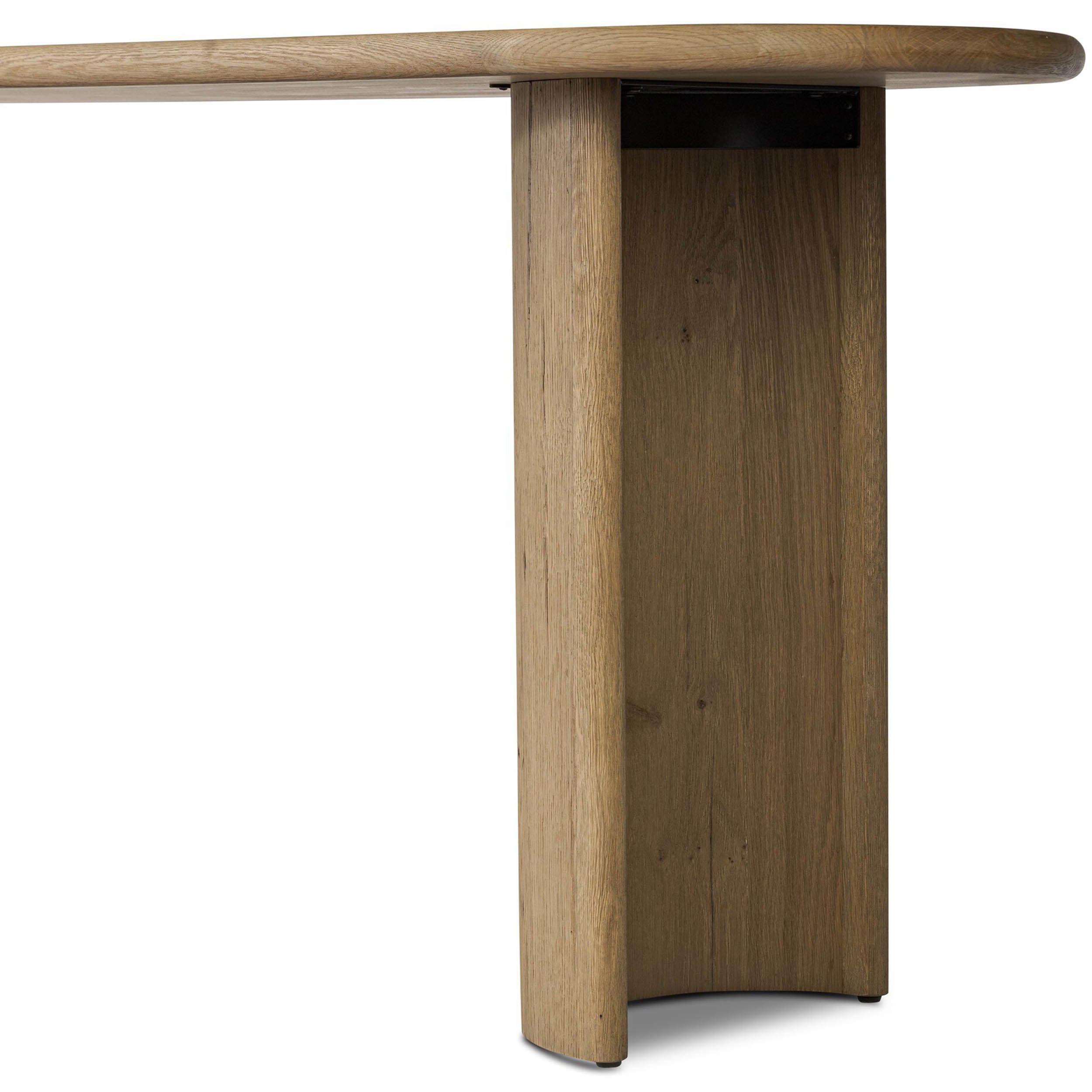 Paden Large Console Table, Worn Oak