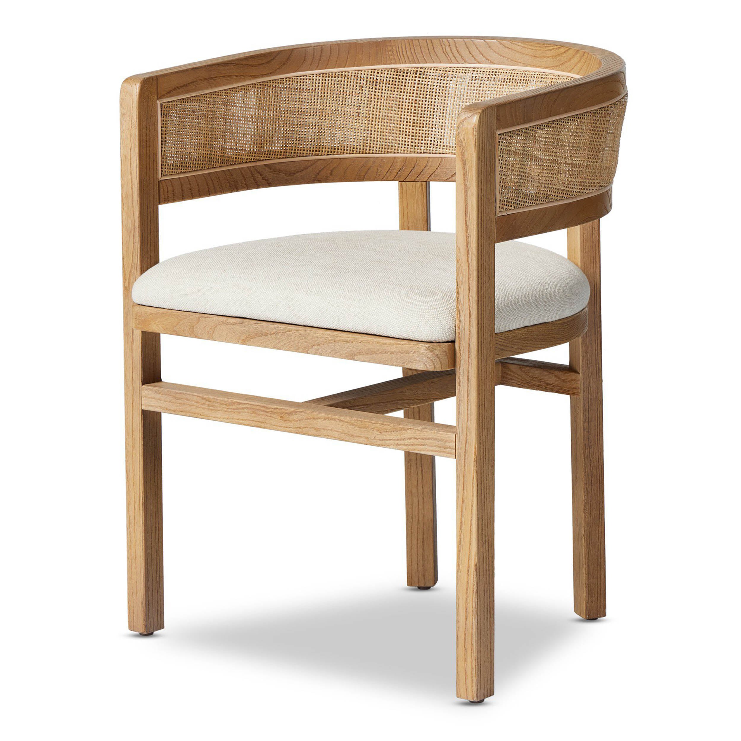 Cordoba Dining Armchair, Bergamo Parchment