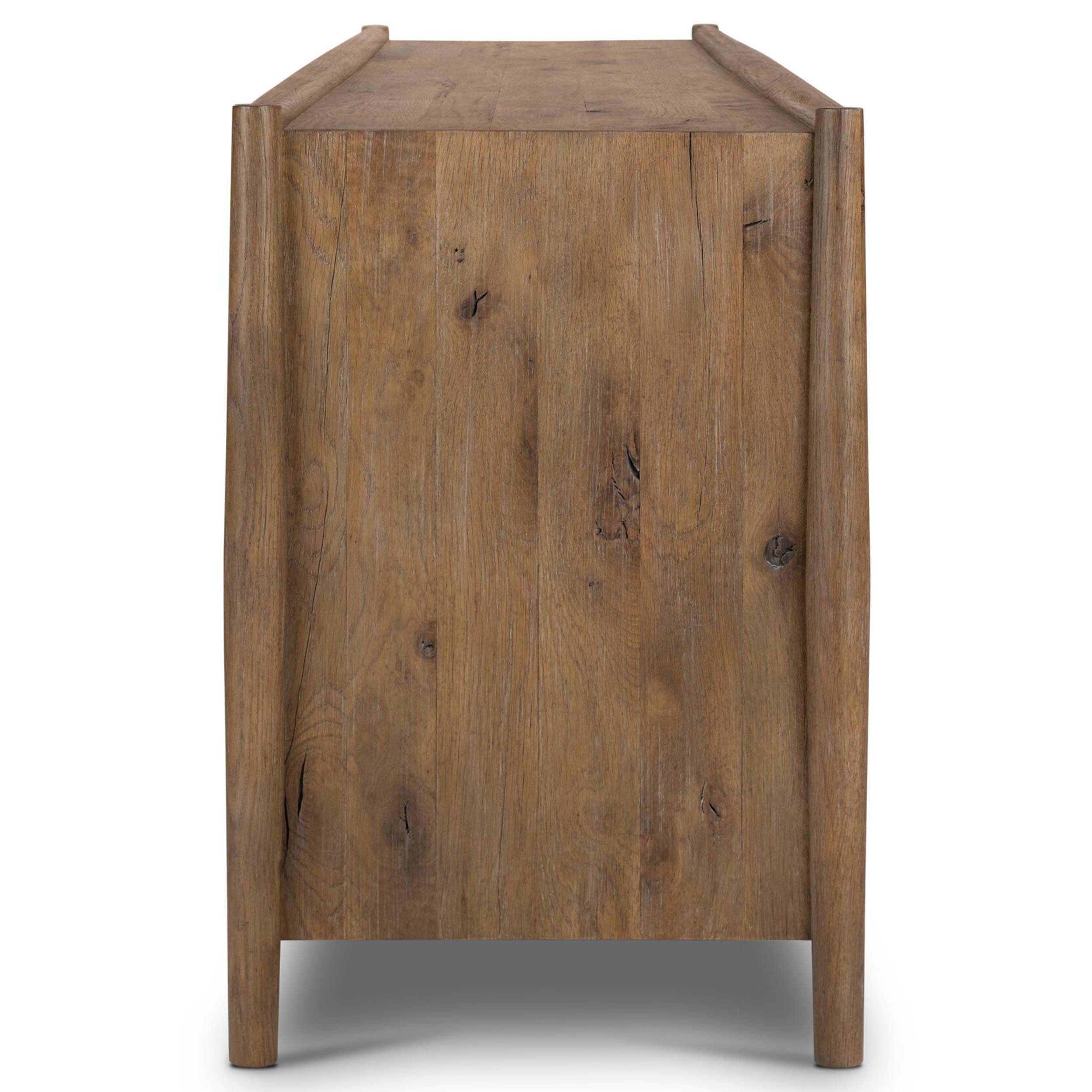 Glenview 6 Door Sideboard, Weathered Oak Veneer