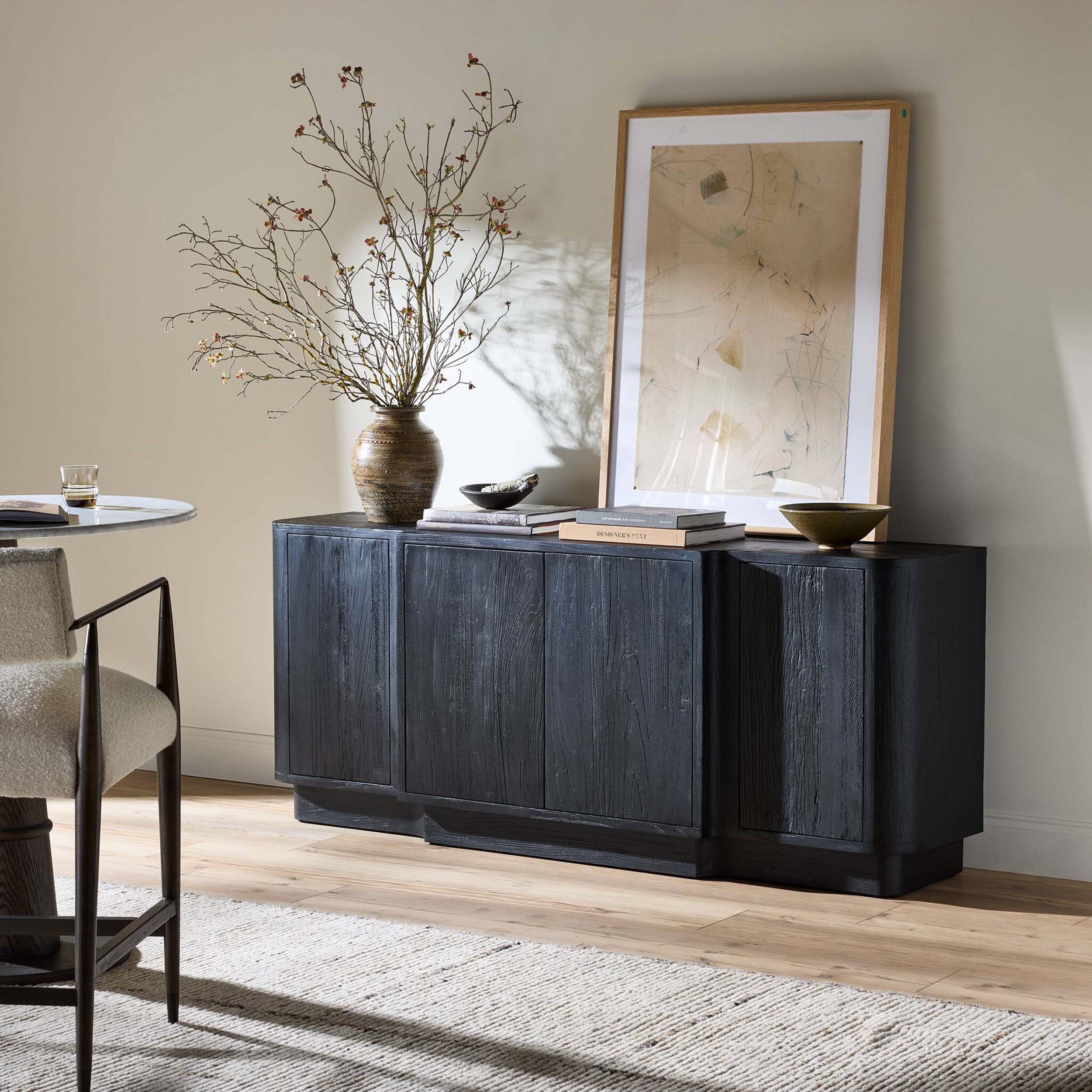 Allandale Sideboard, Reclaimed Black Elm