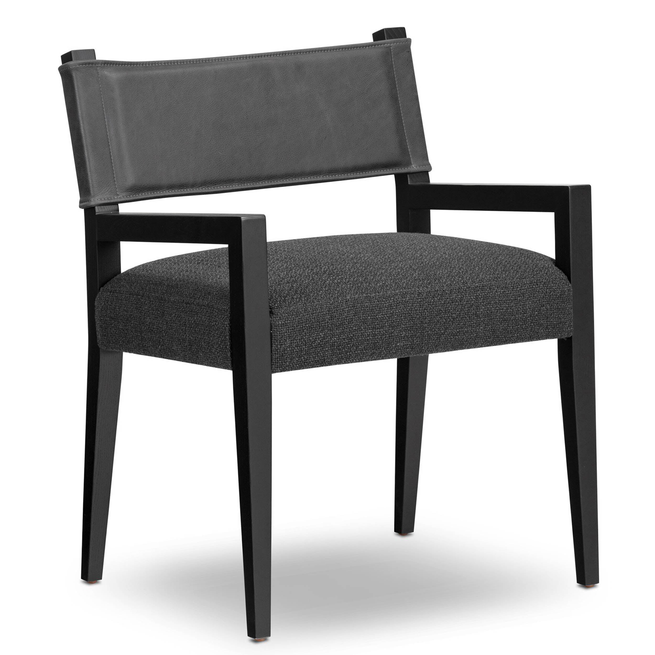 Ferris Dining Armchair, Gibson Black