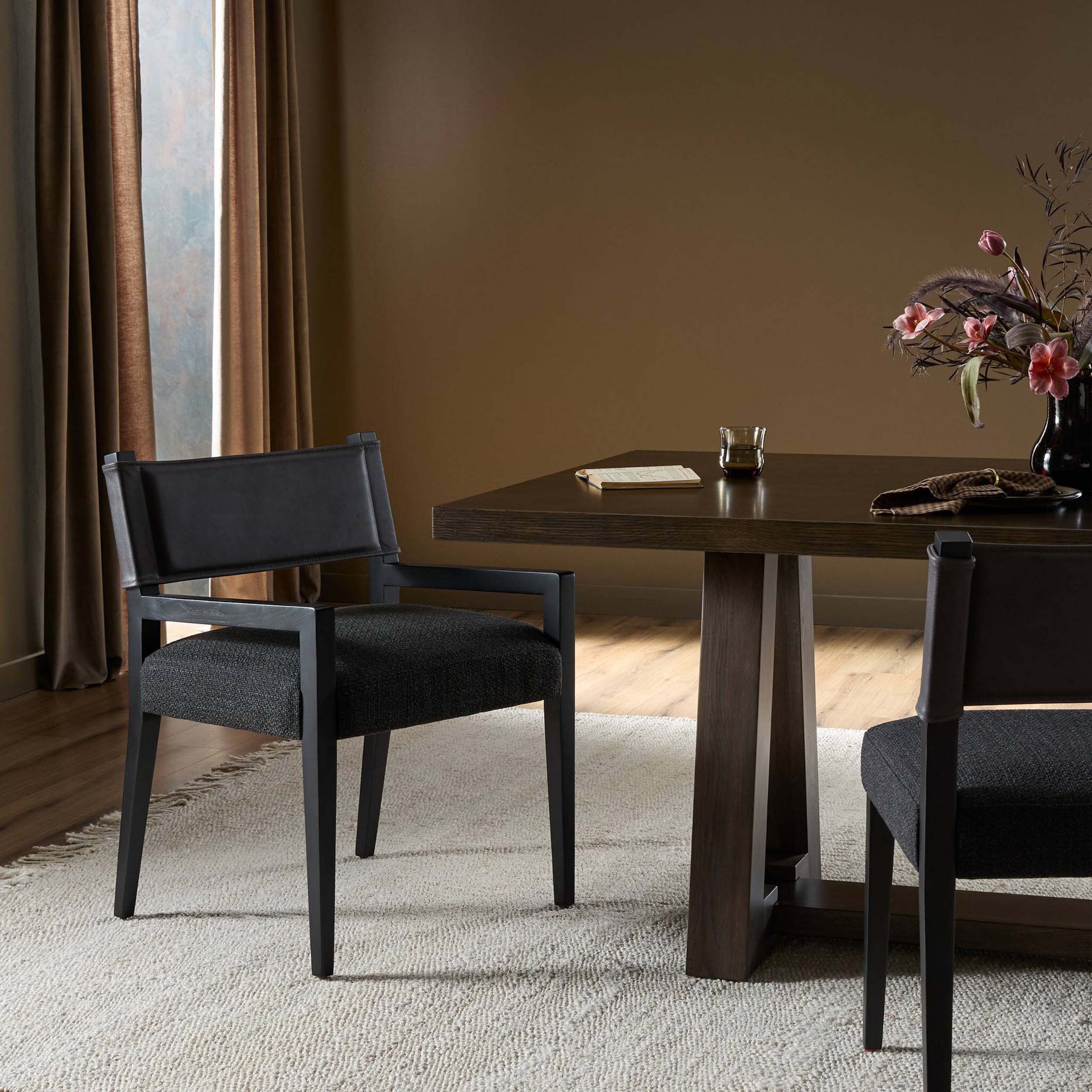 Ferris Dining Armchair, Gibson Black