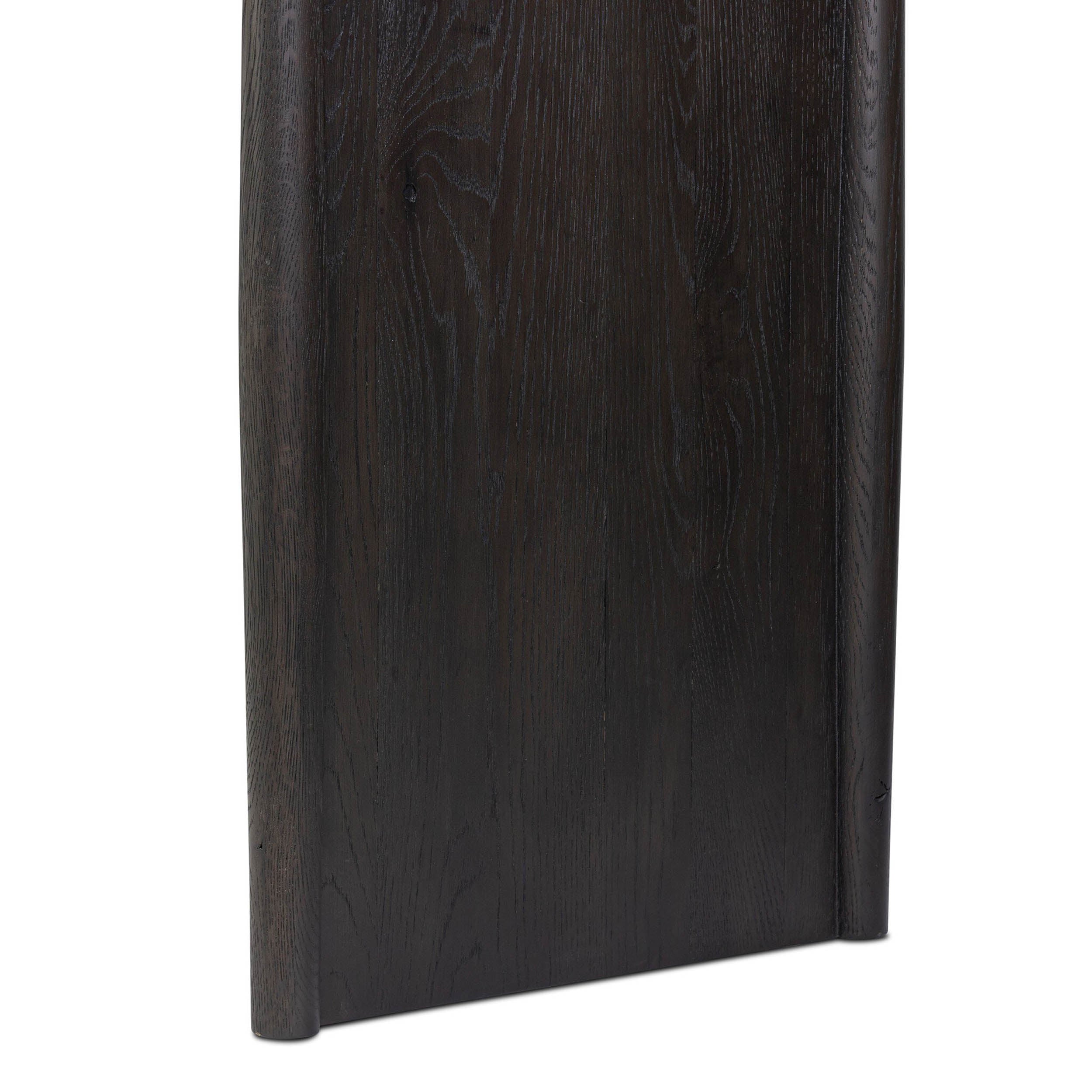 Glenview Console Table, Smoked Black Resawn Oak