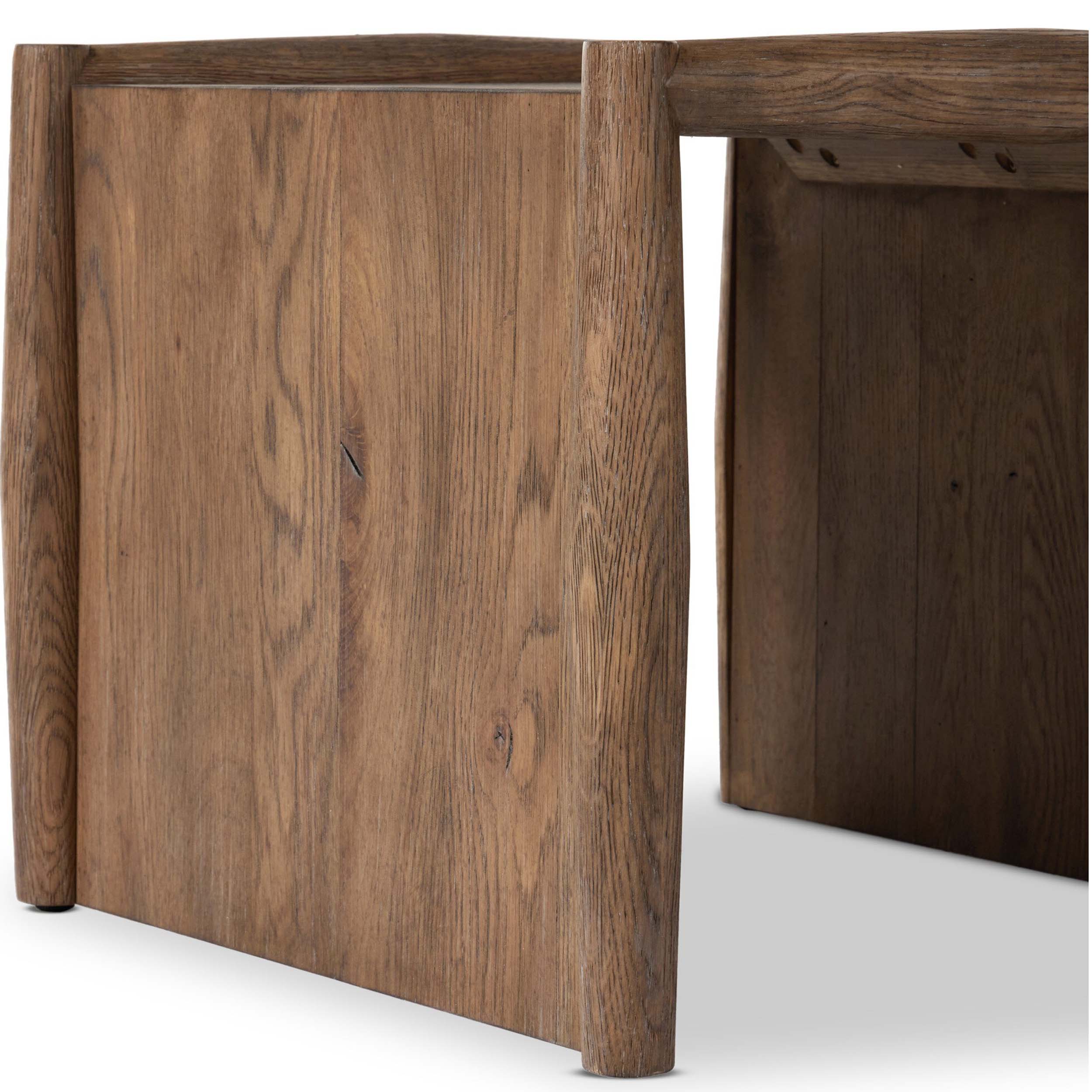 Glenview End Table, Weathered Oak