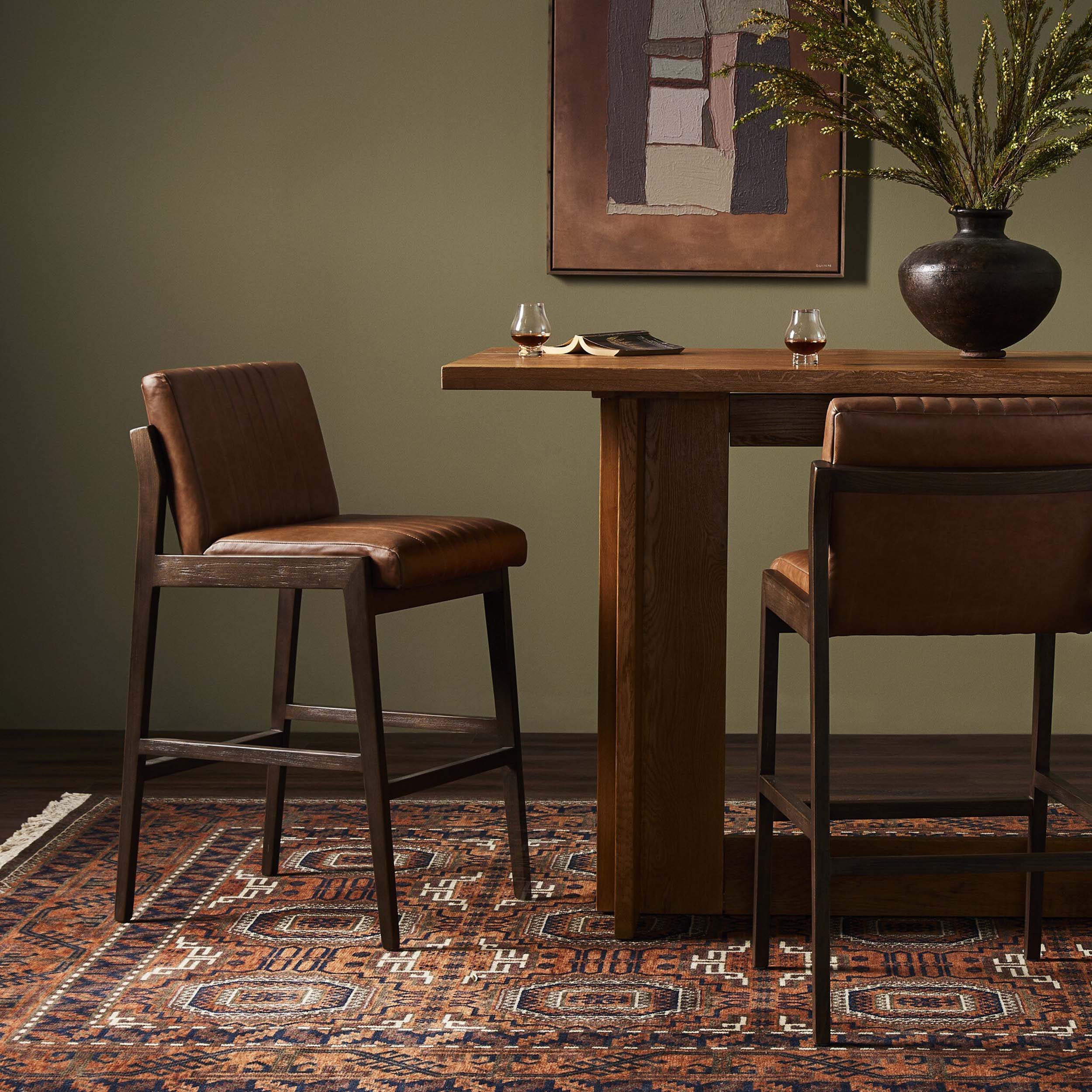 Alice Bar + Counter Stool, Sonoma Chestnut