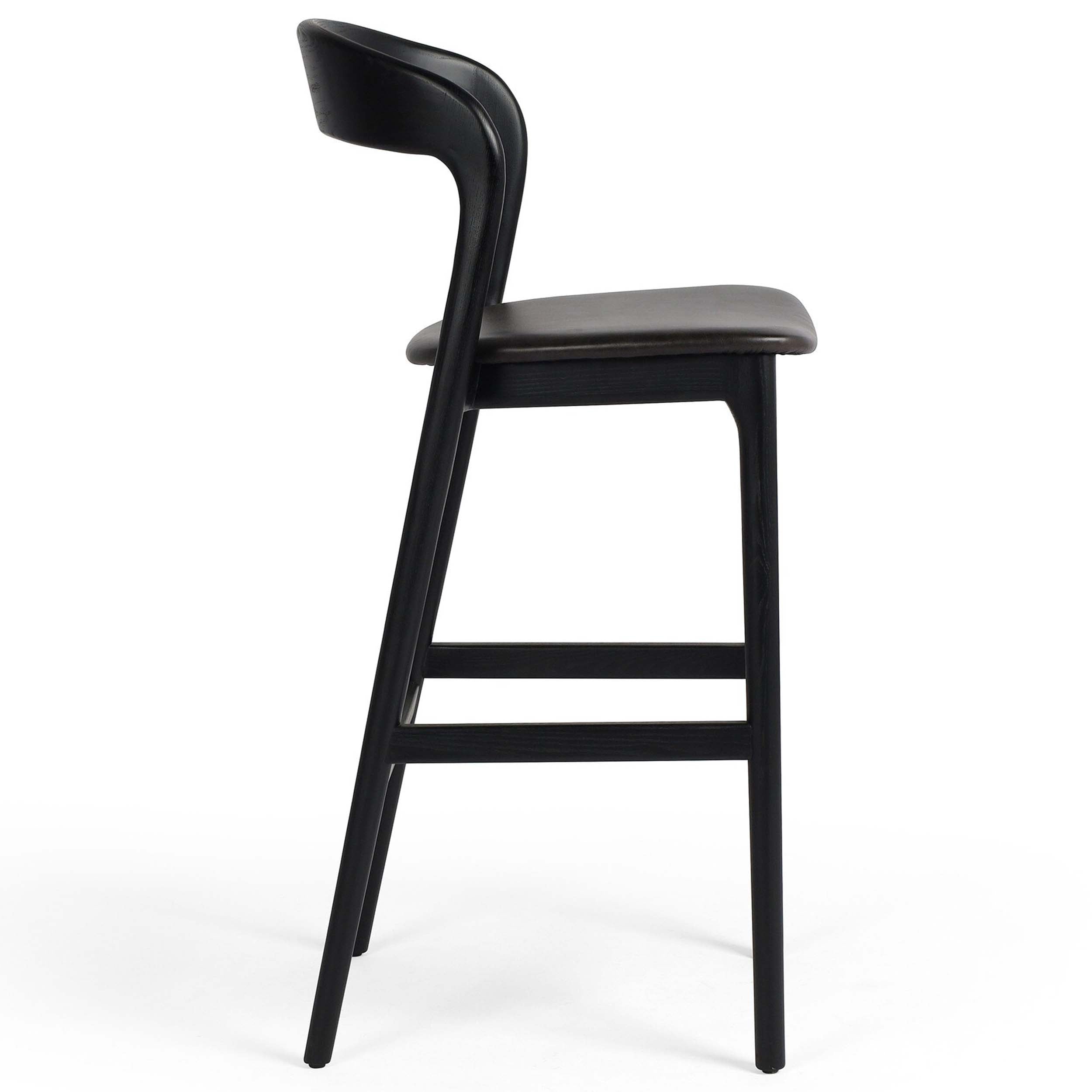 Amare Bar + Counter Stool, Sonoma Black
