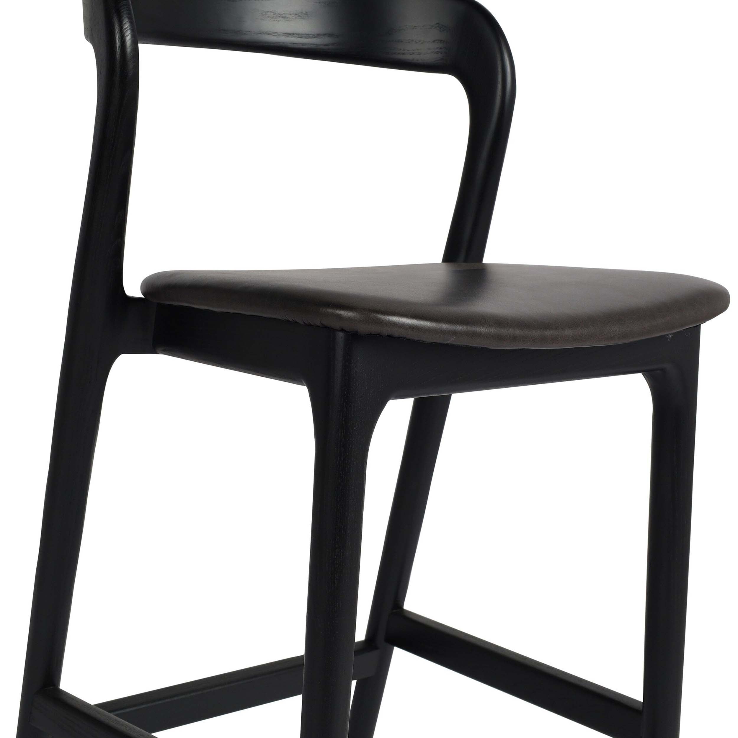 Amare Bar + Counter Stool, Sonoma Black