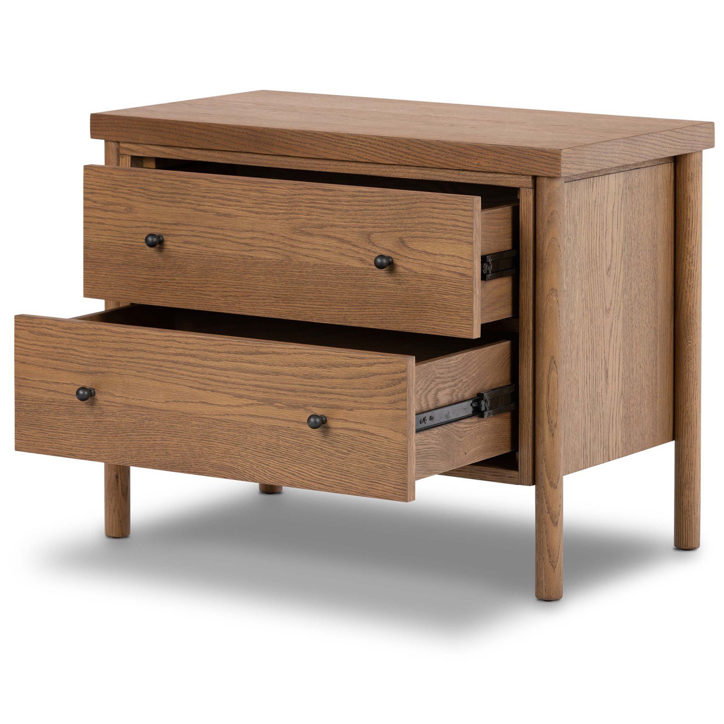Roark Nightstand, Amber Oak Veneer