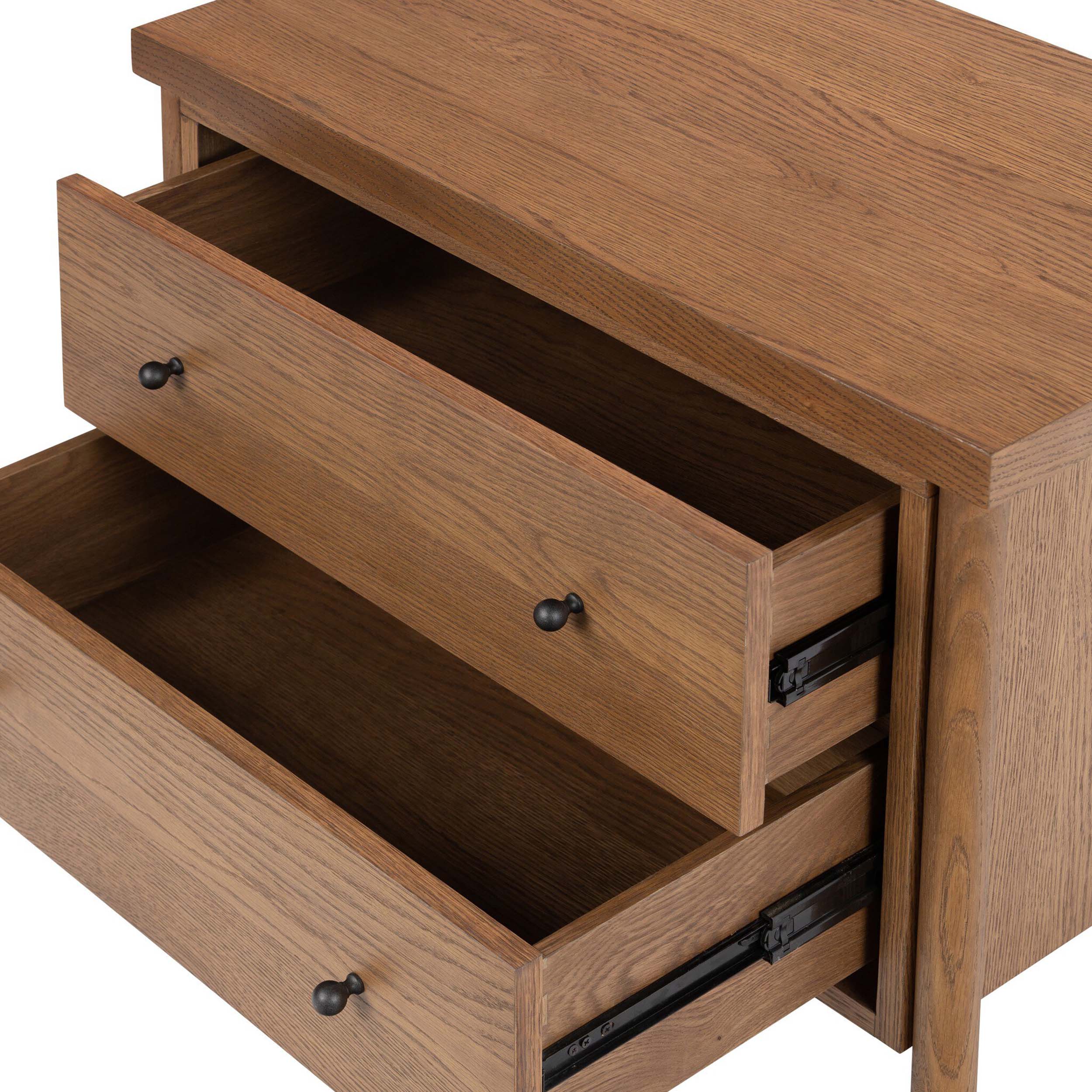 Roark Nightstand, Amber Oak Veneer