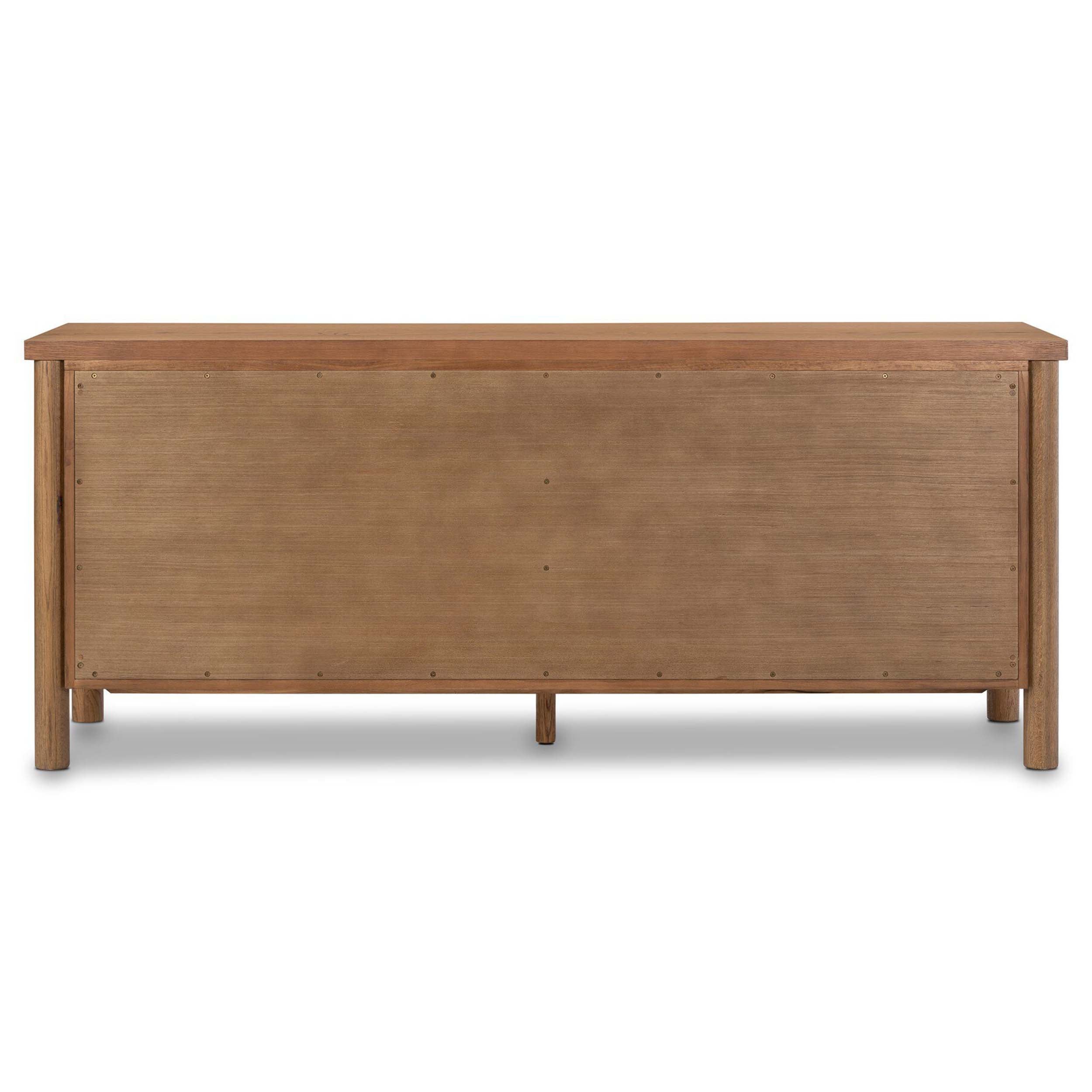 Roark 6 Drawer Dresser, Amber Oak Veneer