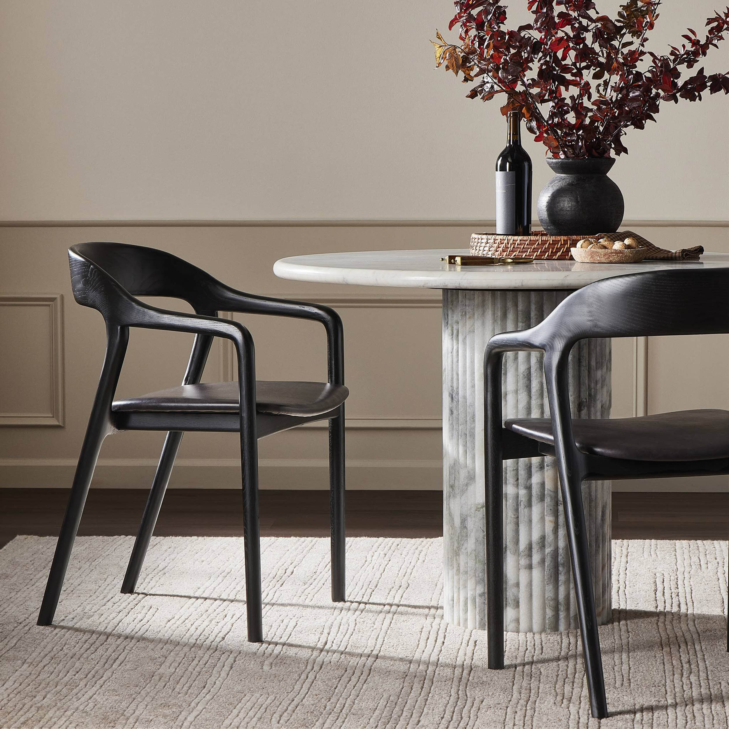 Amare Dining Armchair, Sonoma Black
