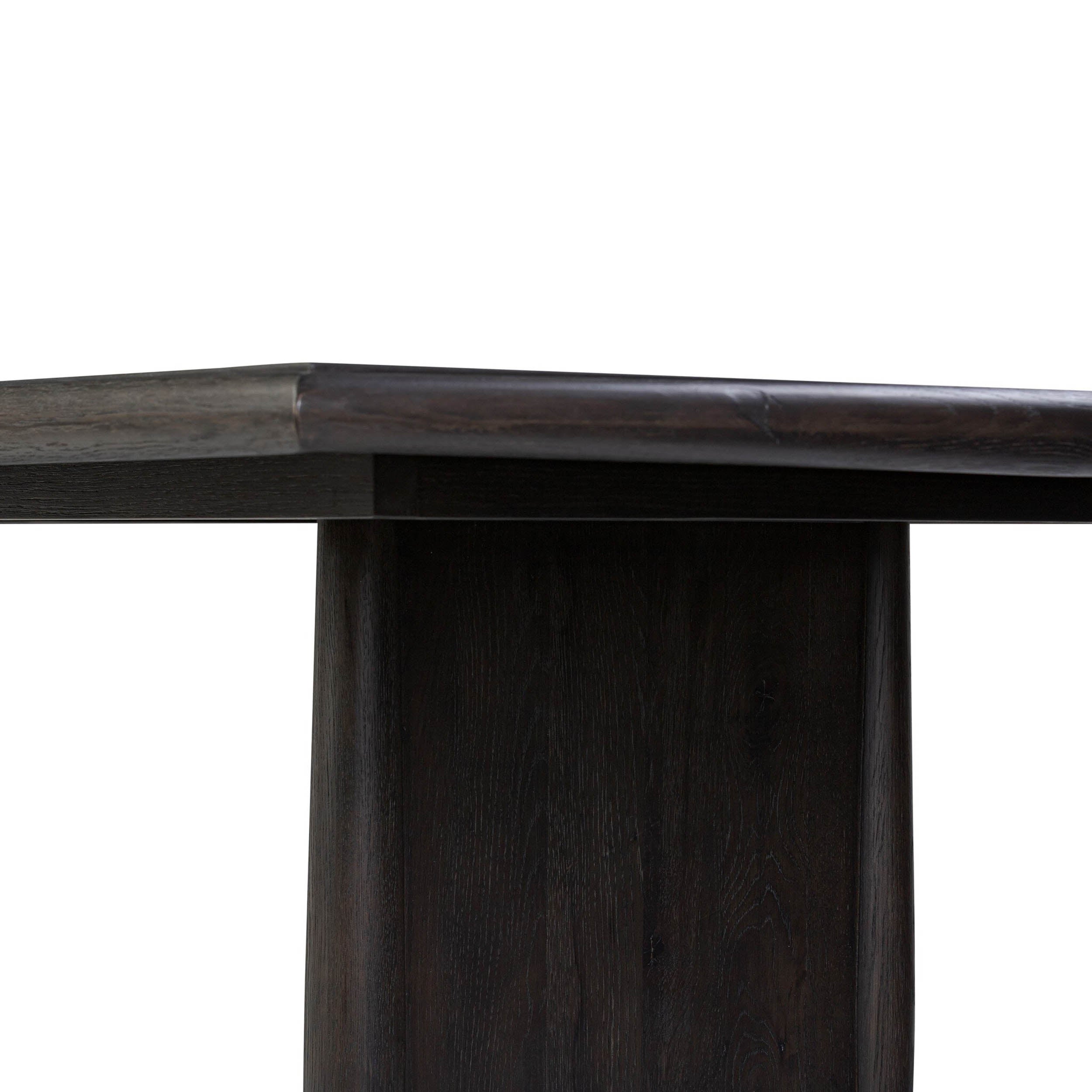 Glenview Dining Table, Smoked Black Oak