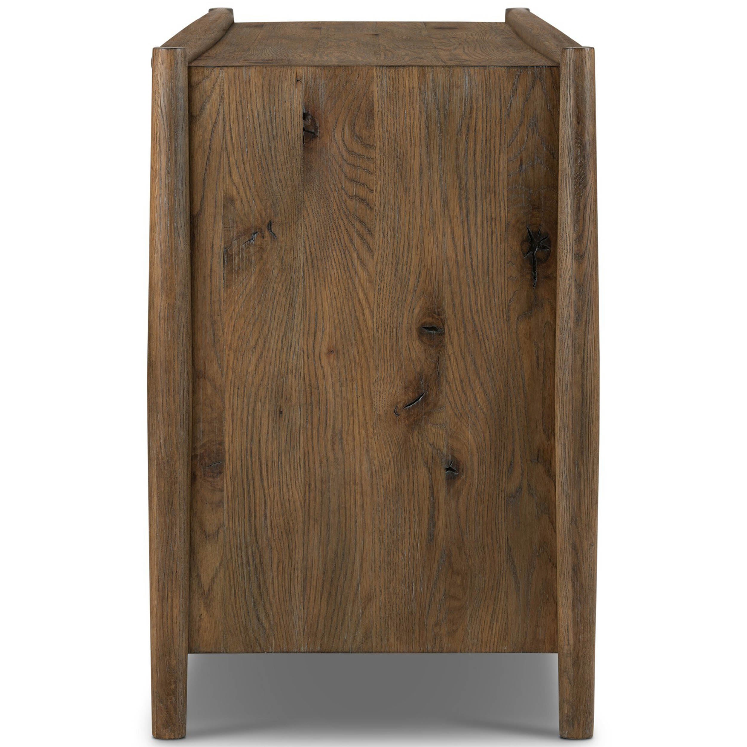 Glenview 6 Drawer Dresser, Weathered Oak Veneer