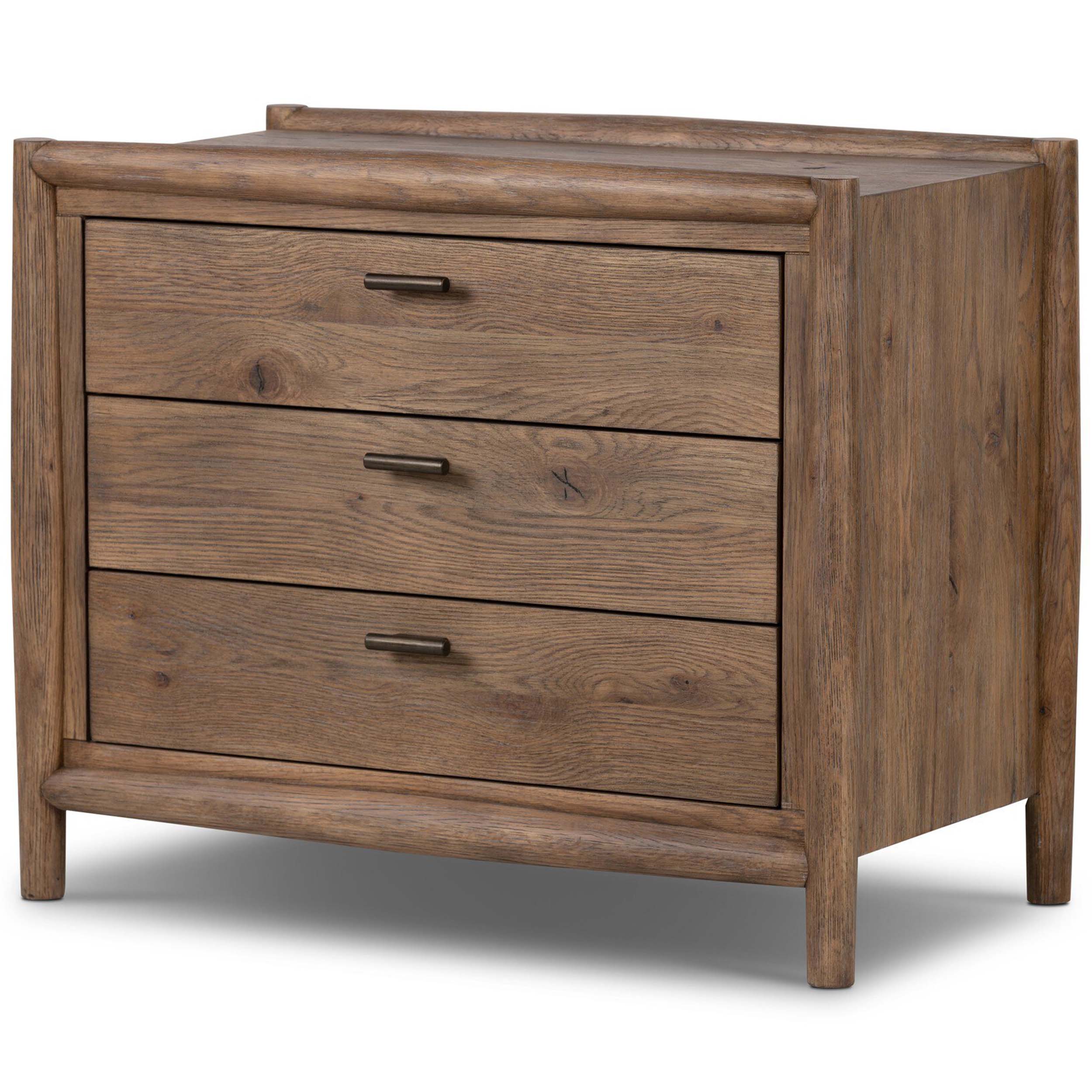 Glenview Nightstand, Weathered Oak Veneer