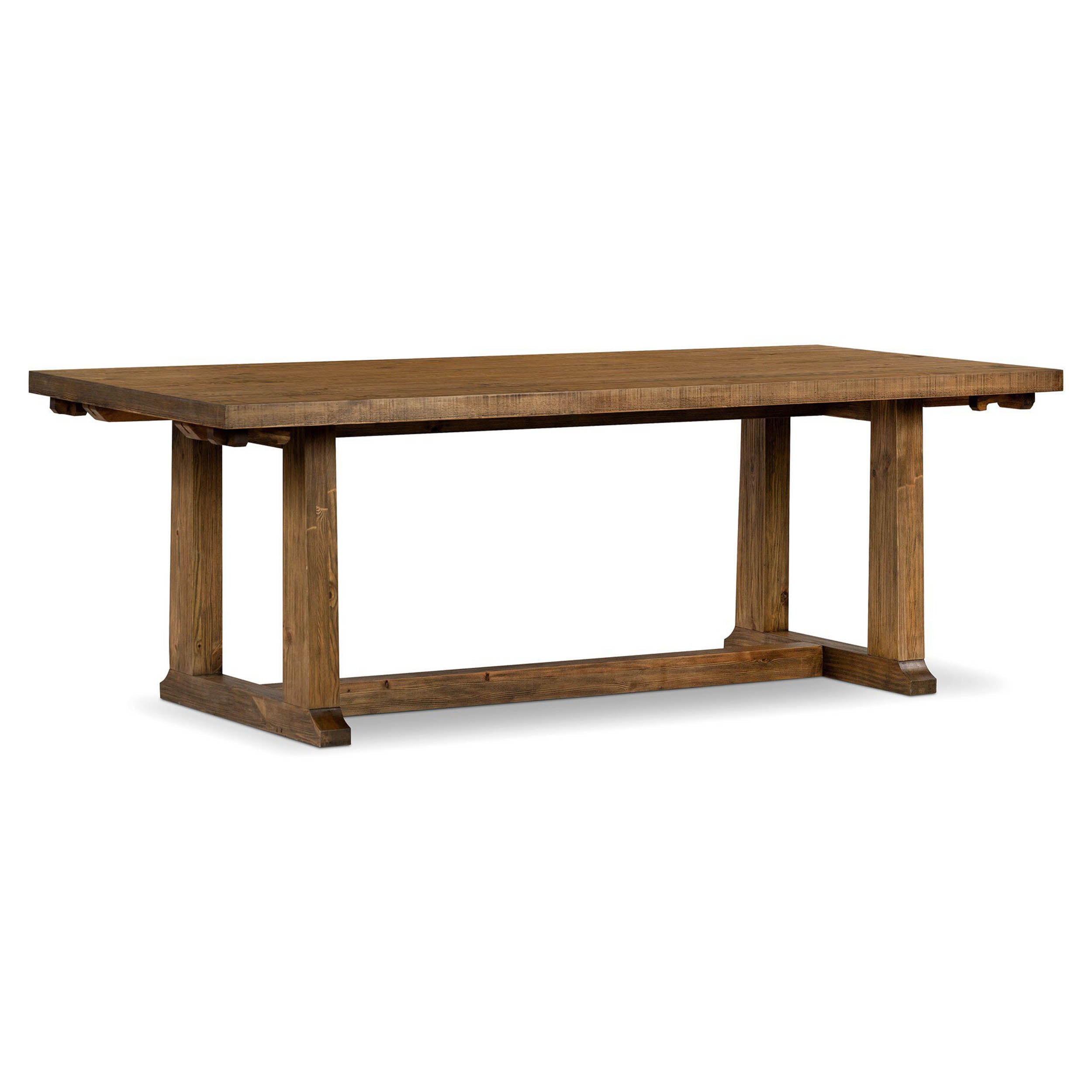 Otto Extension Dining Table, Waxed Pine