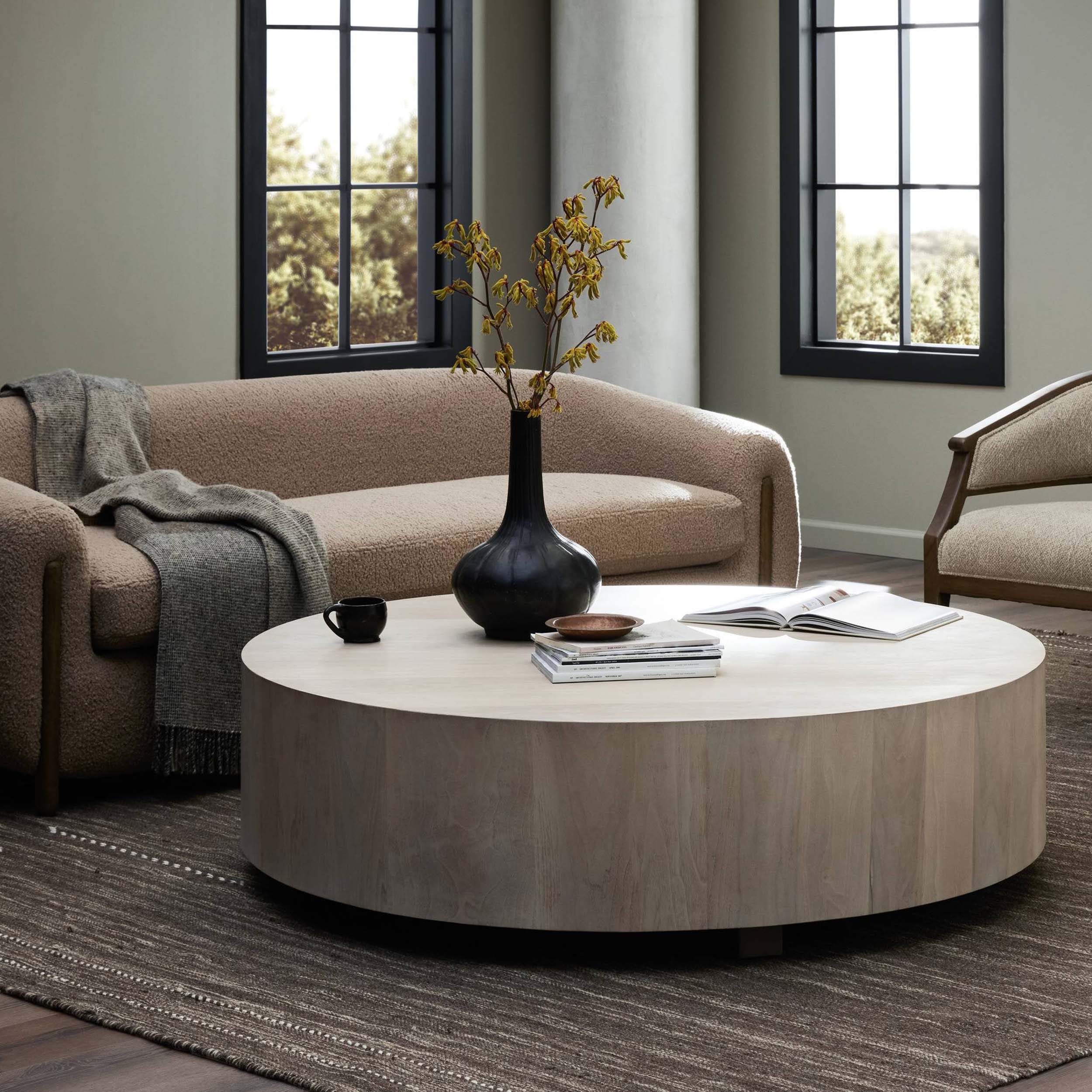 Hudson Large Coffee Table, Ashen Walnut
