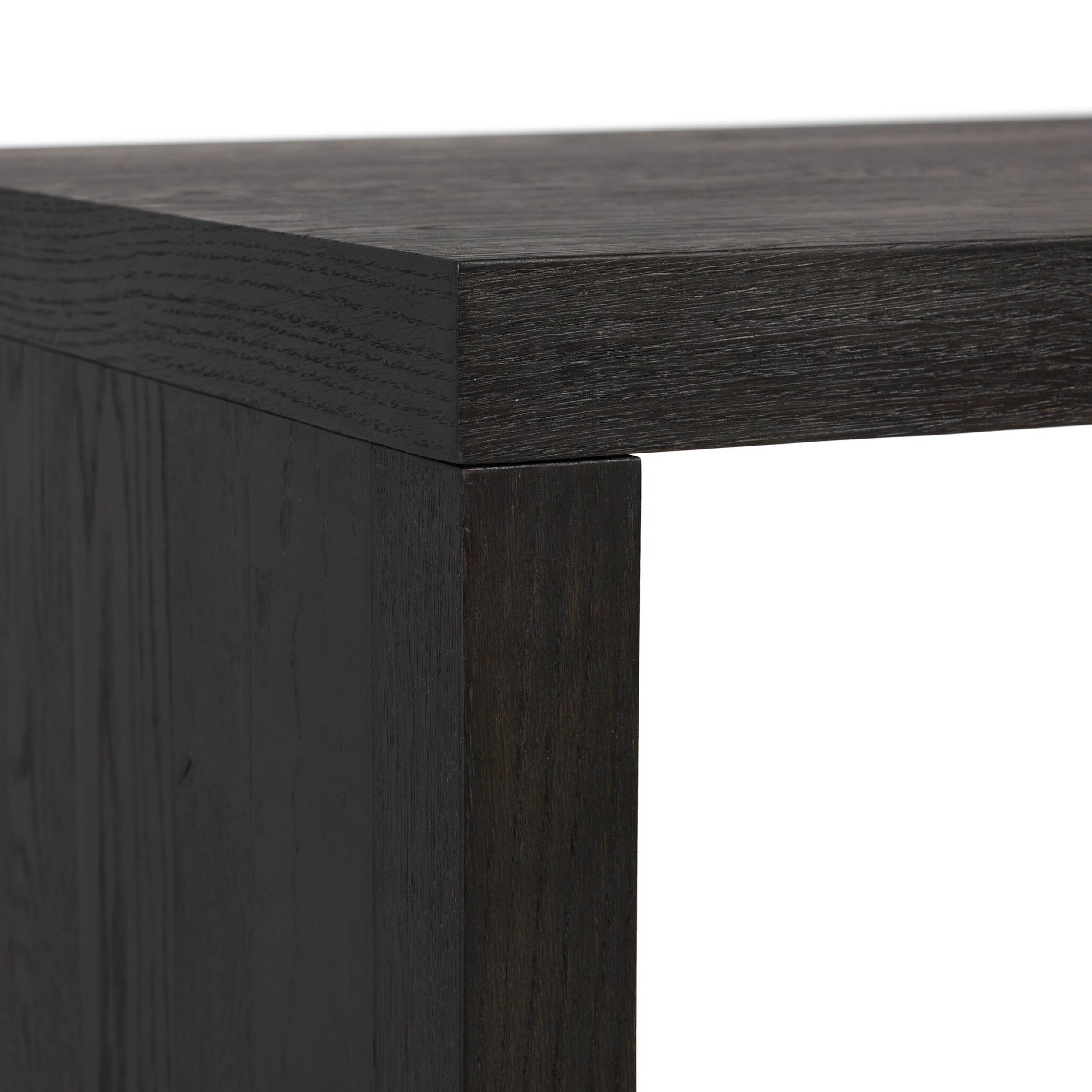 Posada Desk, Worn Black Oak Veneer