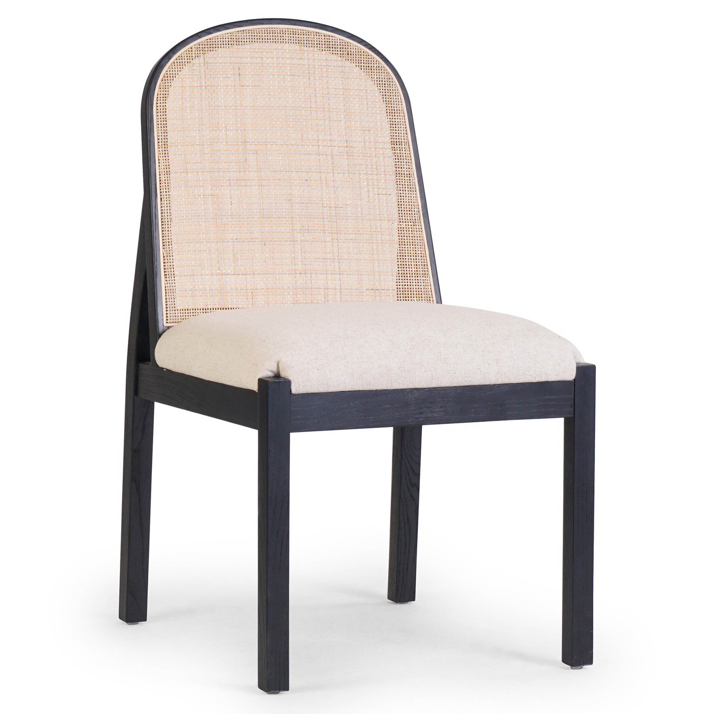 Esmee Dining Chair, Antwerp Natural, Brushed Ebony